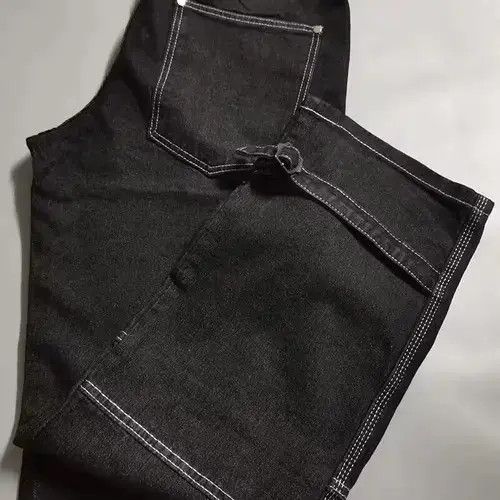 Other Loose Straight Baggy Denim Pants Size US 33 - 4 Thumbnail