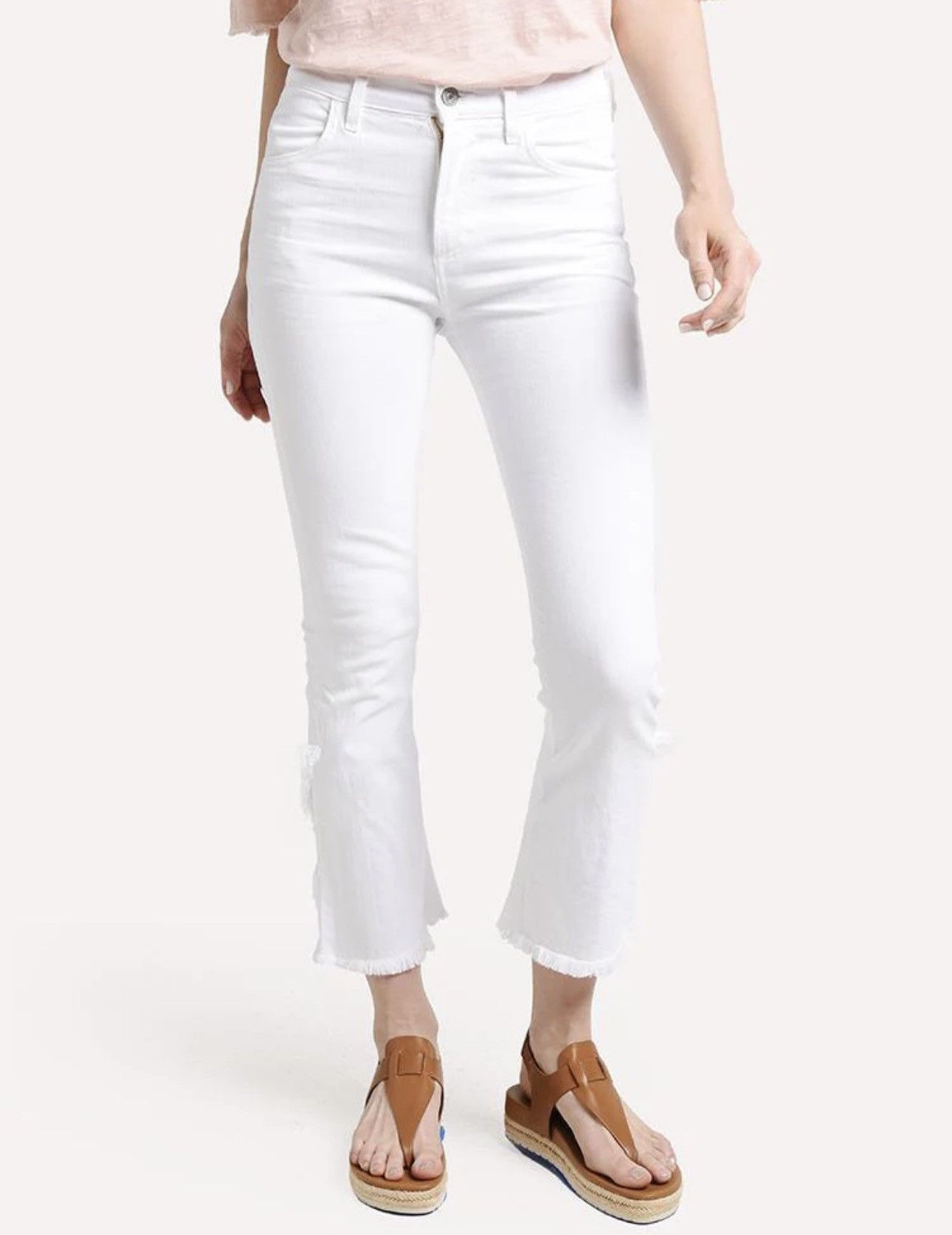 Citizens Of Humanity Citizens Of Humanity Women's Drew Fray Crop Flare Jean Size 25" / US 0 / IT 36 - 4 Thumbnail