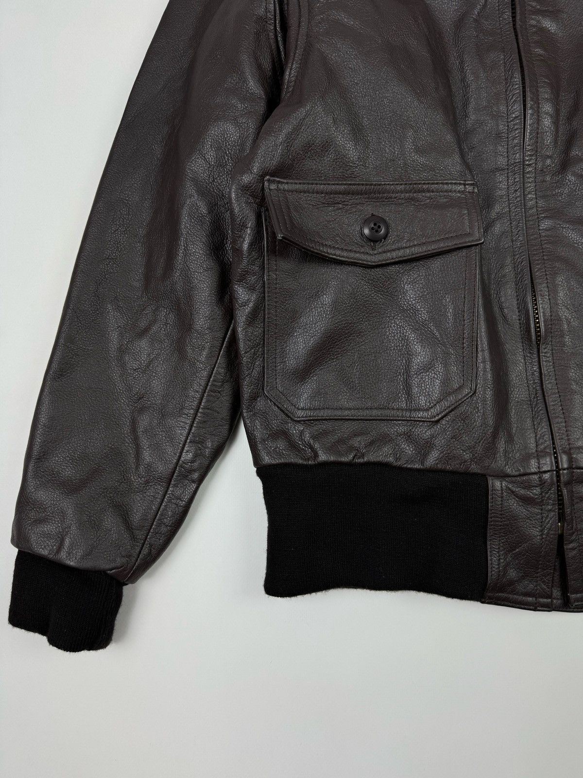 Vintage Vintage G.T.H Leathers G1 USN Flight Jacket Size US XL / EU 56 / 4 - 9 Thumbnail