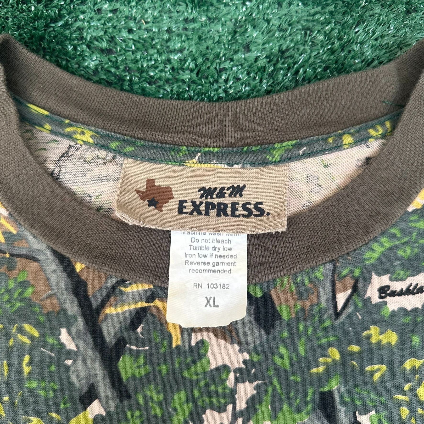 Realtree Vintage 80s Realtree Bushlan Camo T-Shirt Long Sleeve Grunge Size US XL / EU 56 / 4 - 3 Thumbnail