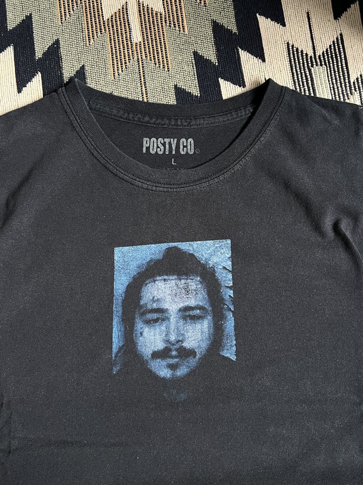 Band Tees × Rap Tees Post Malone Mugshot Posty Co Tour Black T-shirt Size US L / EU 52-54 / 3 - 5 Thumbnail