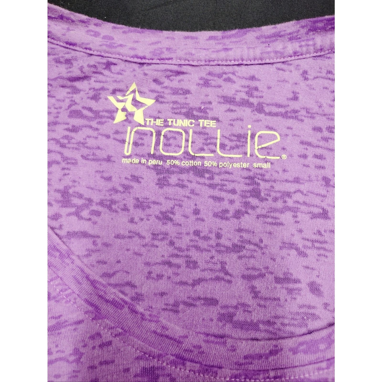 NOLLEY'S Nollie Lavender Heather Burnout Scoop Neck Short Sleeve Tee Size S / US 4 / IT 40 - 2 Thumbnail