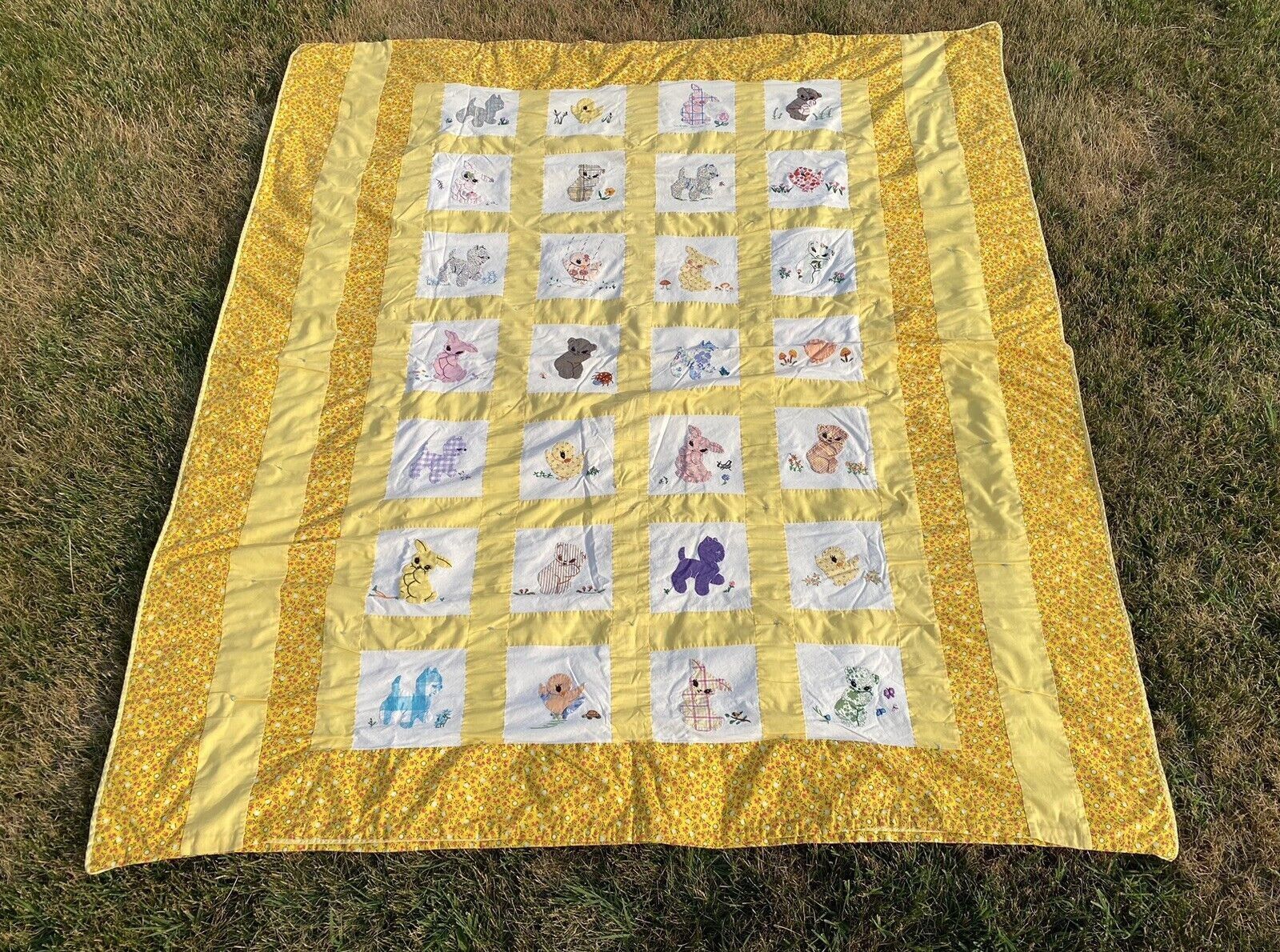 Other Vintage Homemade Patchwork Quilt Animals 70 x 80 in. Size ONE SIZE - 1 Thumbnail