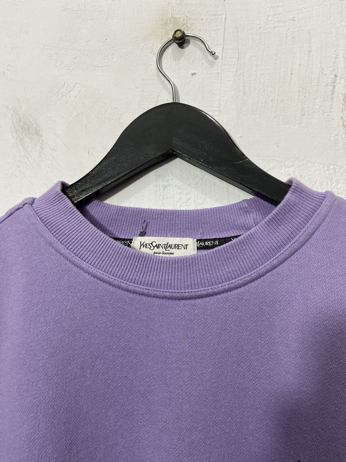 Vintage × Yves Saint Laurent YSL Logo Embroidered Speel Out Sweatshirt Size US L / EU 52-54 / 3 - 9 Thumbnail