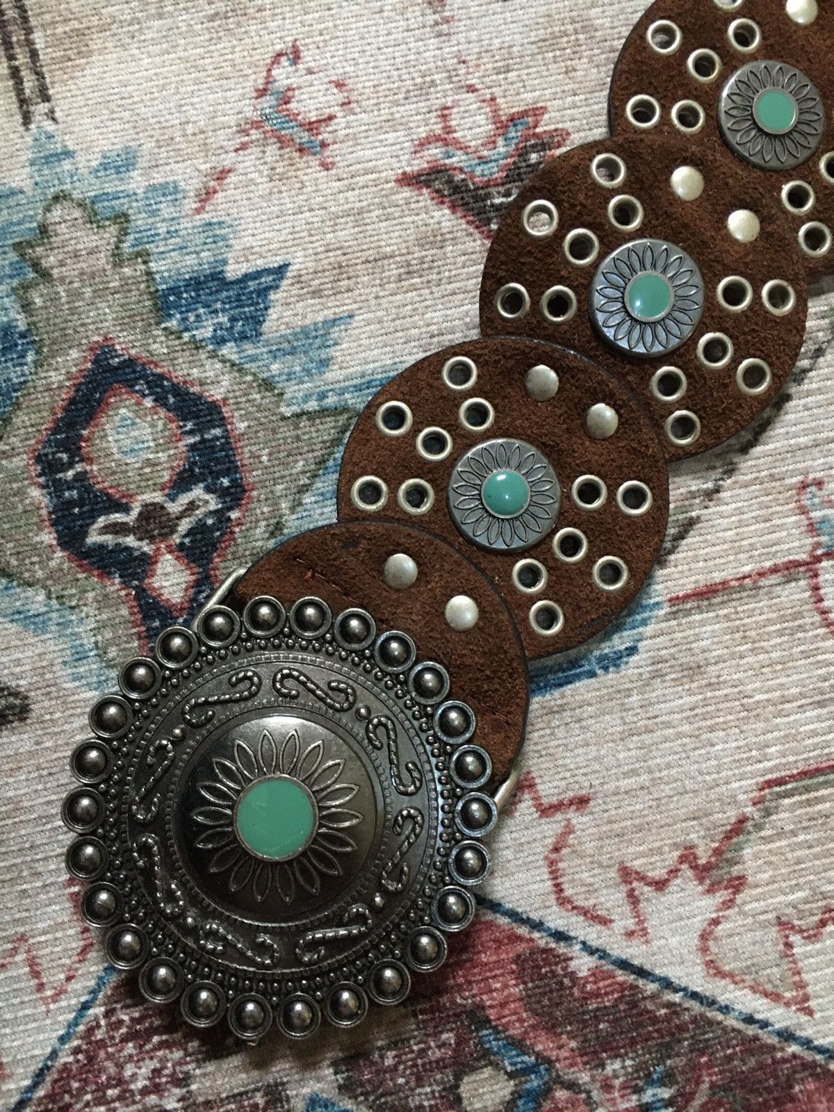 If Six Was Nine Vintage Studded Disc Belt Size ONE SIZE - 3 Thumbnail