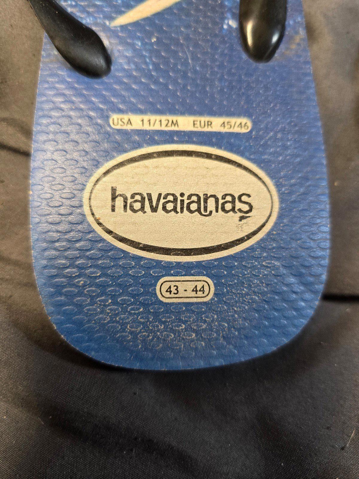 Designer Havaianas Brazil Flip Flops Blue Wave Size 11/12 US Size US 11 / IT 41 - 6 Thumbnail