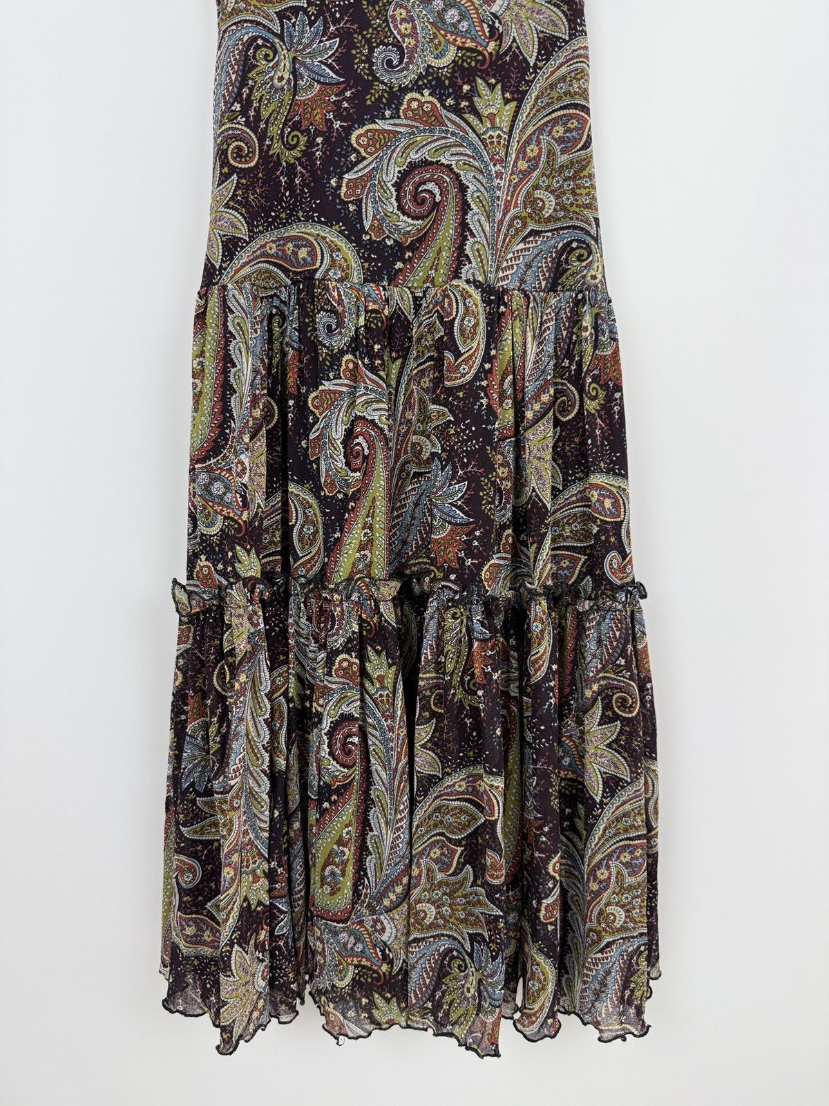 Vintage Y2K Vintage Sinequanone Paisley Print Sheer Maxi Dress 3 Size M / US 6-8 / IT 42-44 - 7 Thumbnail