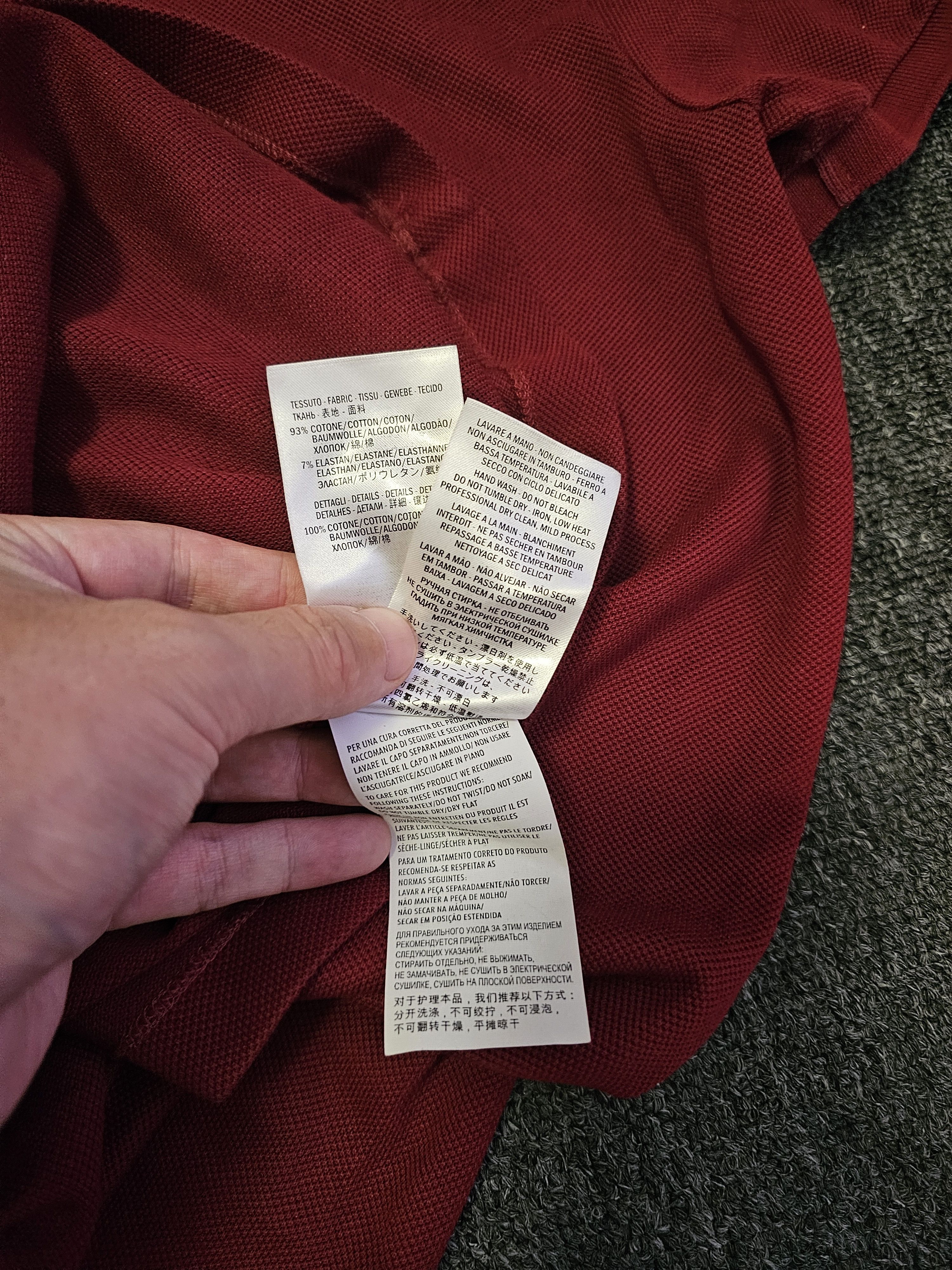 Gucci Gucci Men's Red Polo Shirt Size M Size US M / EU 48-50 / 2 - 6 Thumbnail