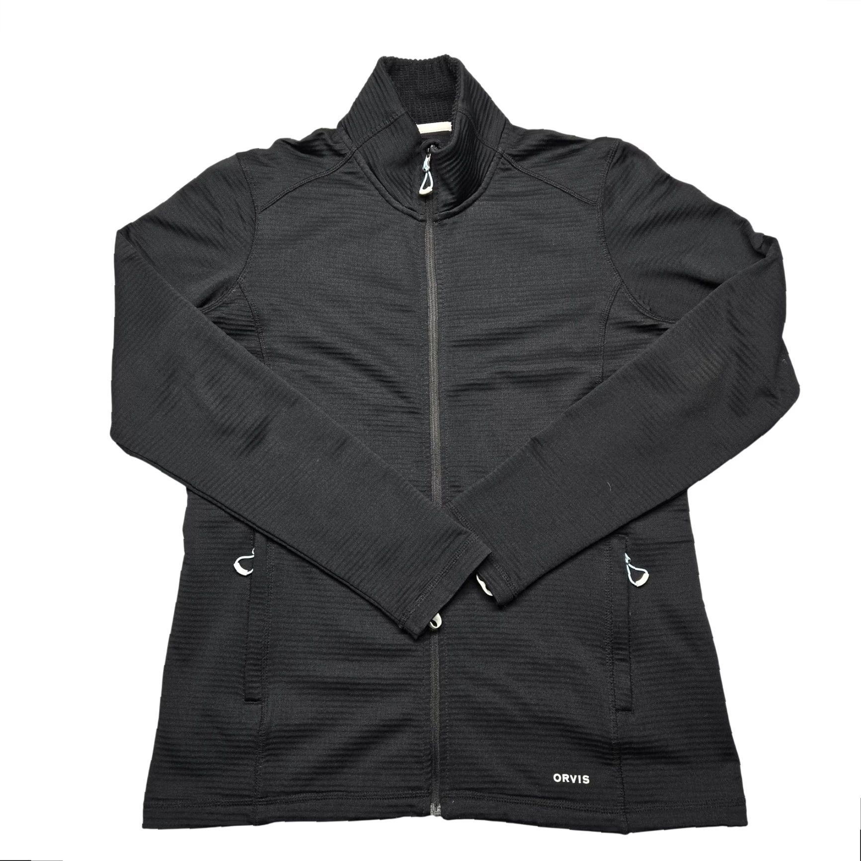Orvis Orvis Jacket Womens Medium Black Full Zip Grid Fleece Stretch Pockets Outdoor Outdoorwear Hiking Walking Fishing Shirt? Size M / US 6-8 / IT 42-44 - 2 Thumbnail