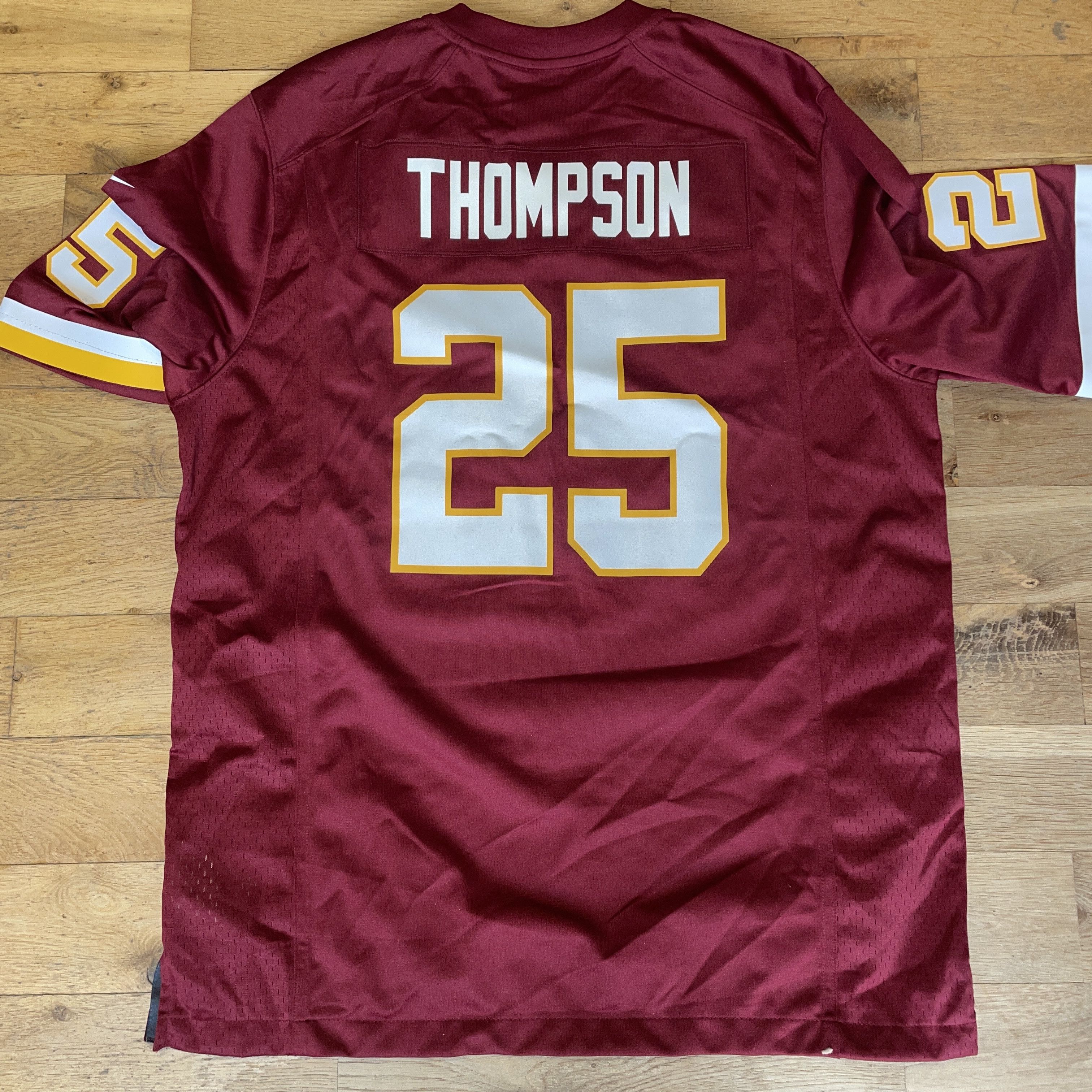 NFL × Nike NIKE NFL WASHINGTONS REDSKINS JERSEY THOMPSON T-SHIRT #25 Size US L / EU 52-54 / 3 - 4 Thumbnail