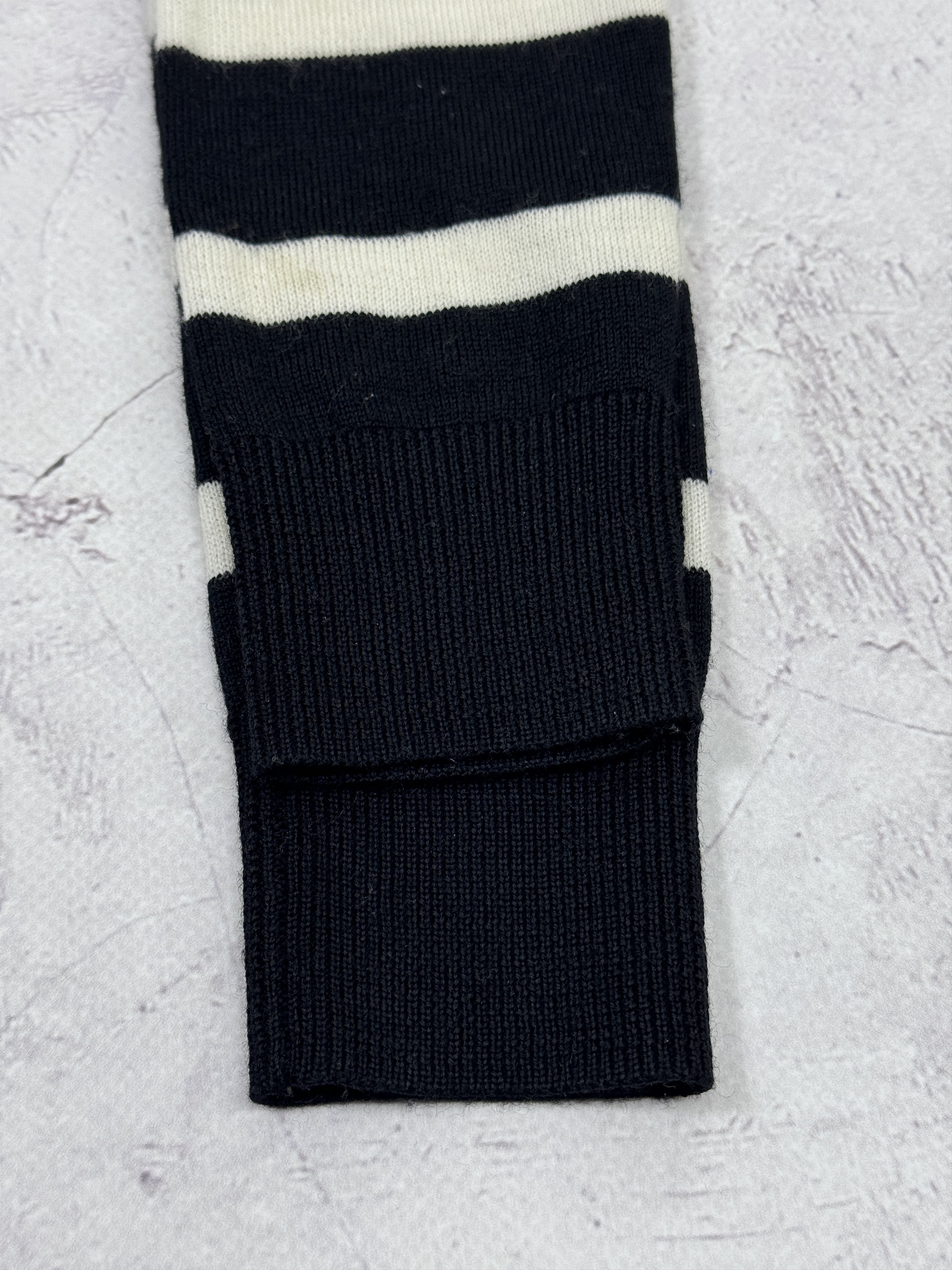 Alexander McQueen × MCQ McQ Alexander McQueen Striped Sweater Embroidered Swallow Size XXS / US 00 / IT 34 - 17 Thumbnail
