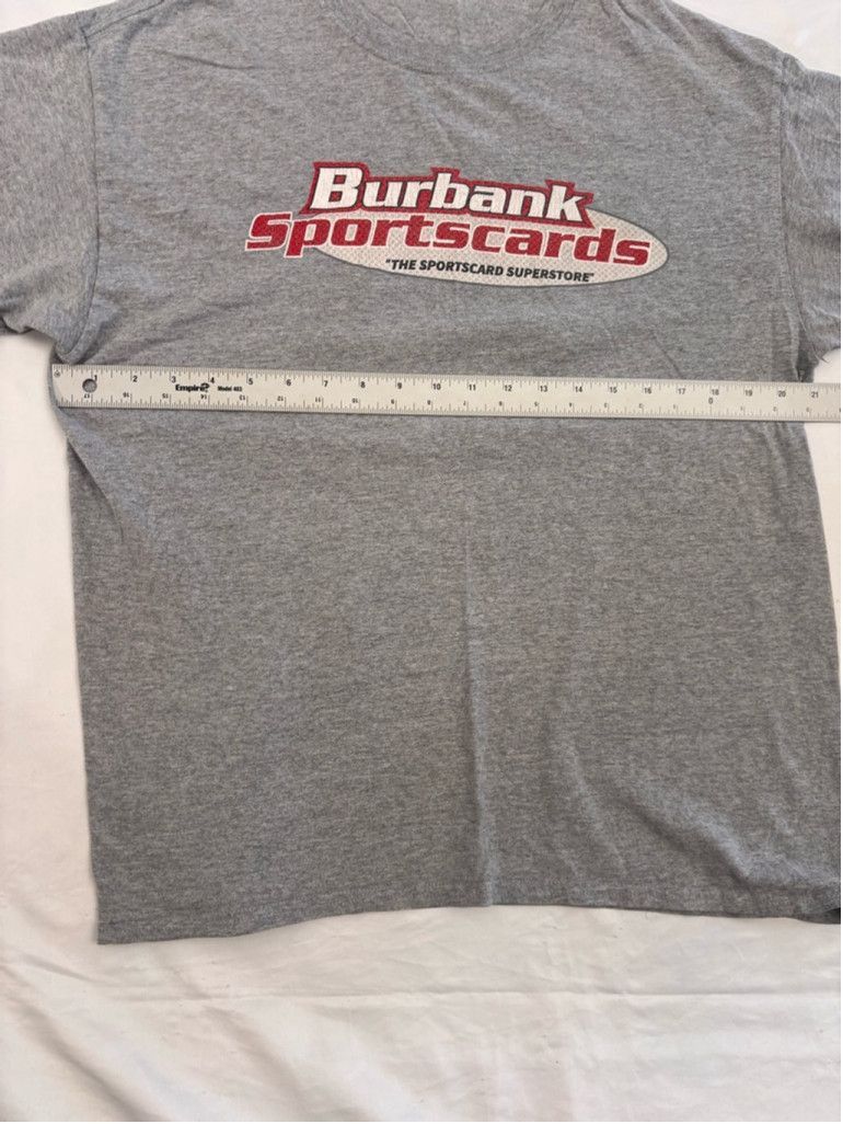 Gildan Men's Gildan T-shirt XL Gray Burbank Sportscards Size US XL / EU 56 / 4 - 2 Thumbnail