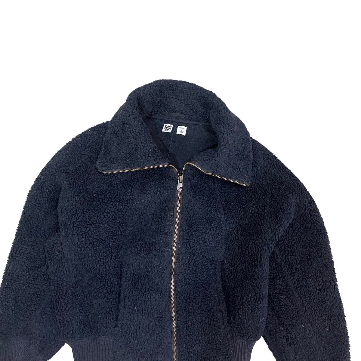 Lemaire × Uniqlo Vintage Uniqlo x Lemaire Turtleneck Sherpa Zipper Jacket Size L / US 10 / IT 46 - 4 Thumbnail