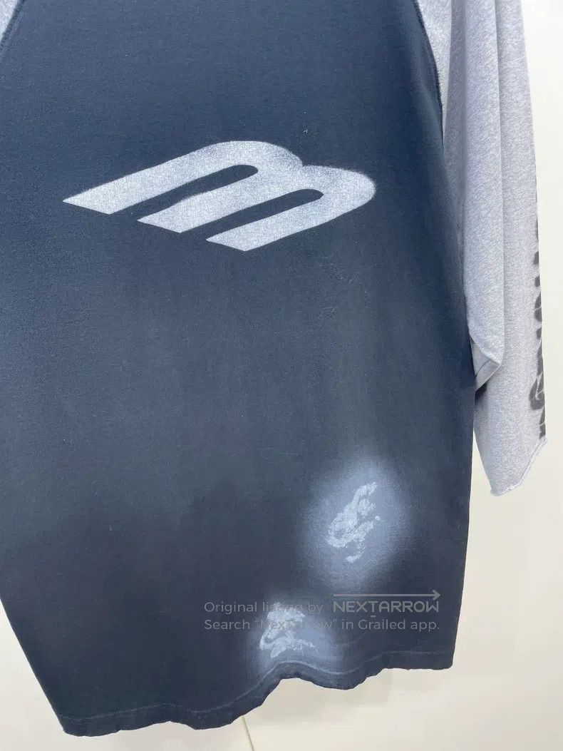 Balenciaga Balenciaga Letter Sleeve Hooded Loose T-Shirt Size US S / EU 44-46 / 1 - 4 Thumbnail