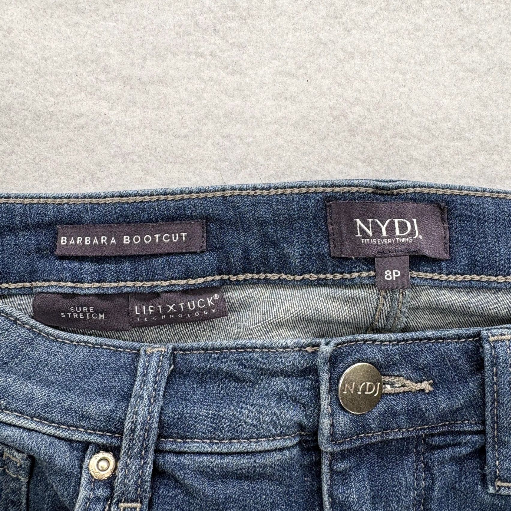 NYDJ NYDJ Jeans Womens 8P Petite Bootcut Mid Rise Blue Denim Pants Size 30" / US 8 / IT 44 - 4 Thumbnail