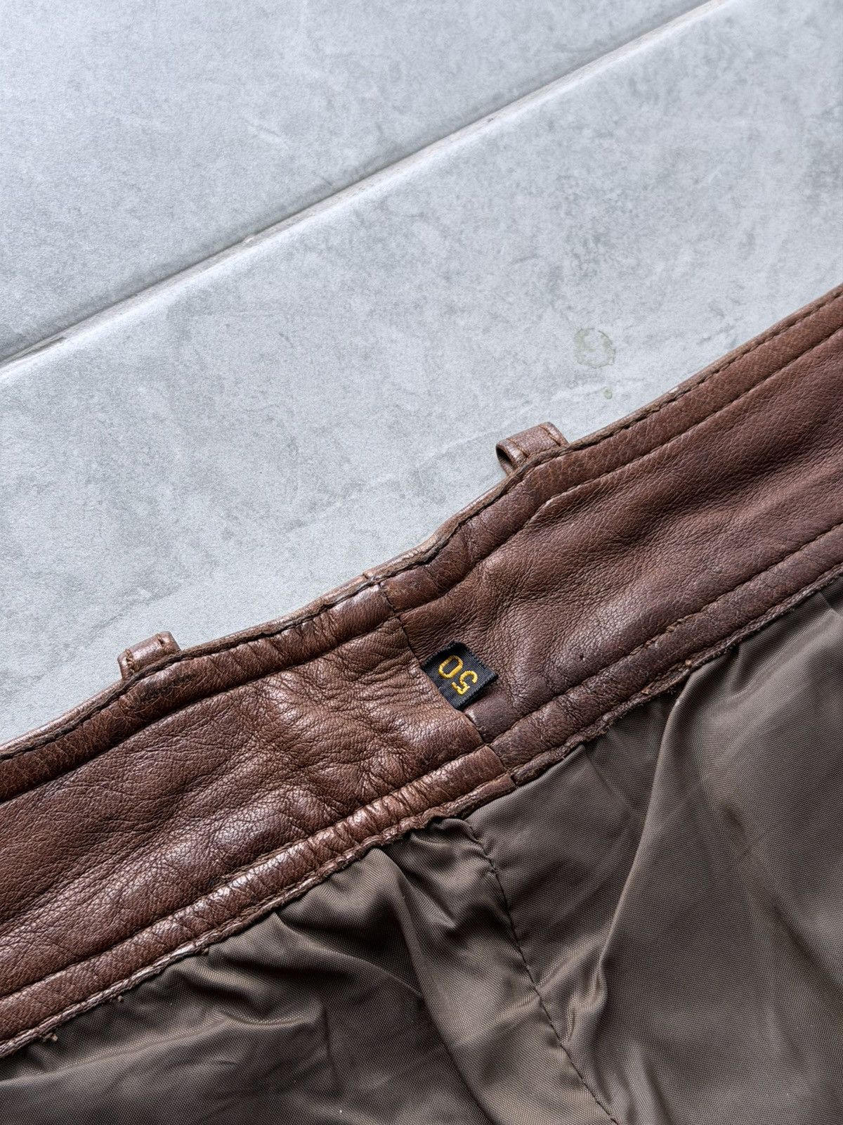 Tornado Mart Avant Garde Rick Owens Tornado Mart Style Leather Pants Size US 30 / EU 46 - 10 Thumbnail