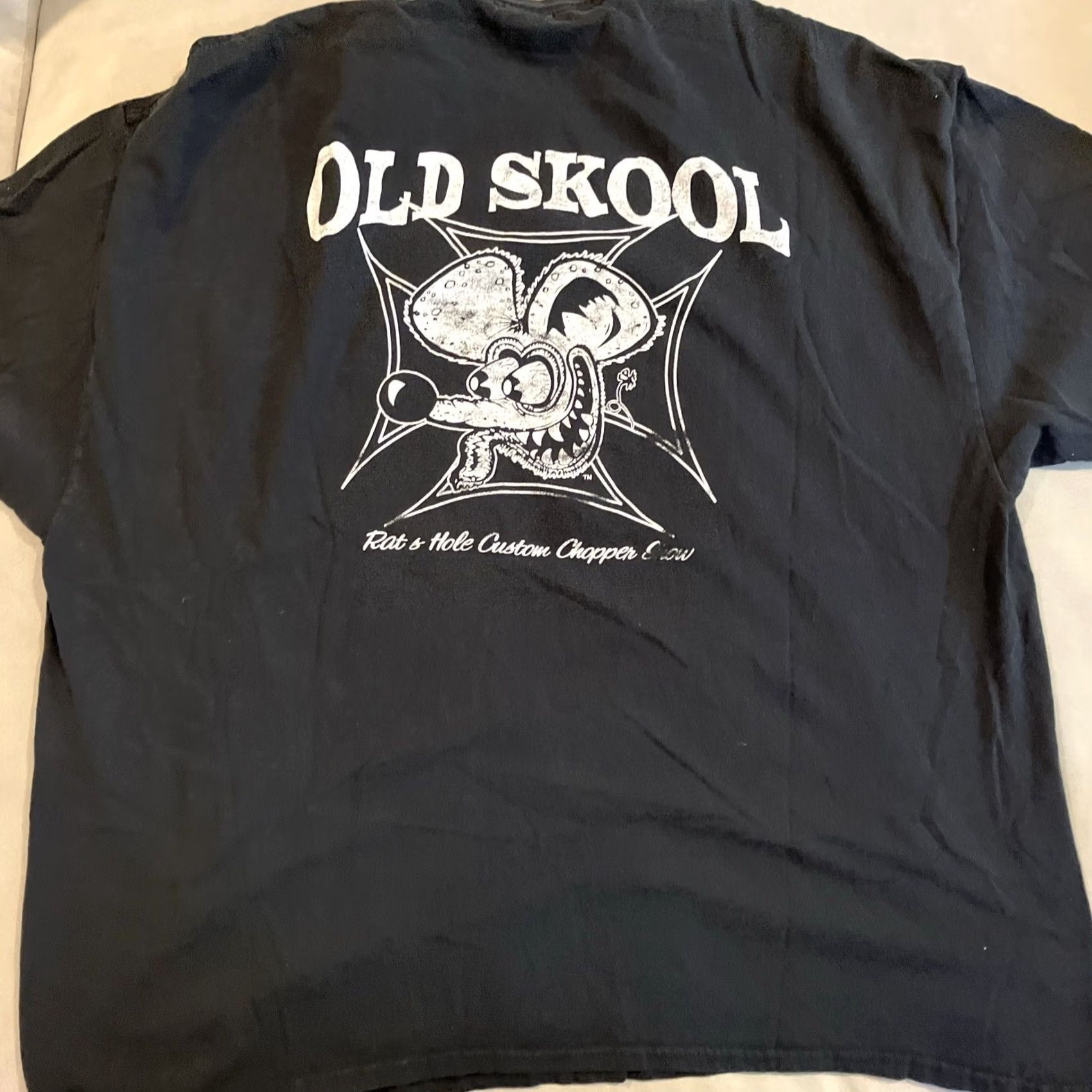 Gildan Rat Fink Rats Hole Custom Choppers Old Skool Big Daddy Roth T Shirt 3XL Size US XXL / EU 58 / 5 - 5 Thumbnail