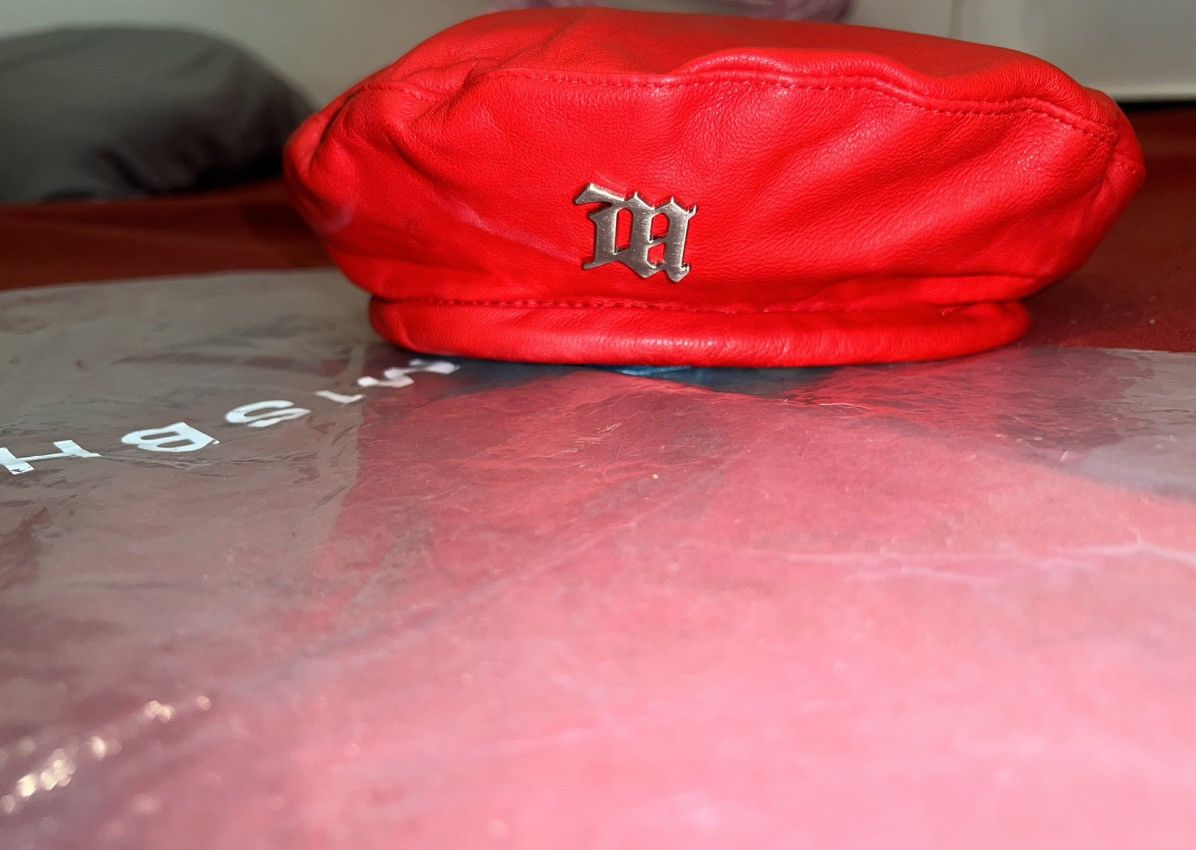 Misbhv MISBHV red vegan leather beret ❤️‍🔥🌶️ Size ONE SIZE - 2 Thumbnail