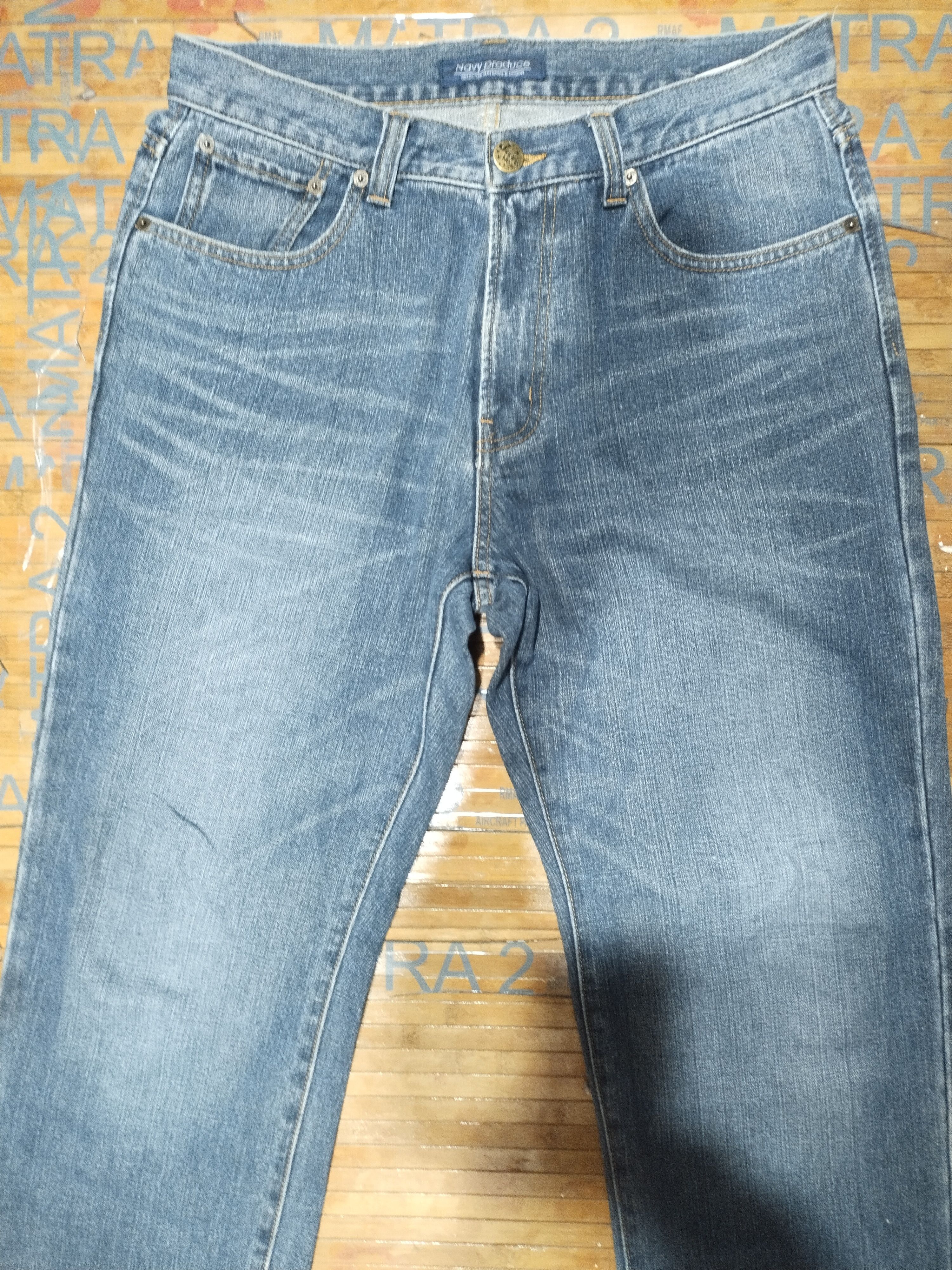 Vintage Jeans Navy Produce Sz 33" Size US 33 - 10 Thumbnail
