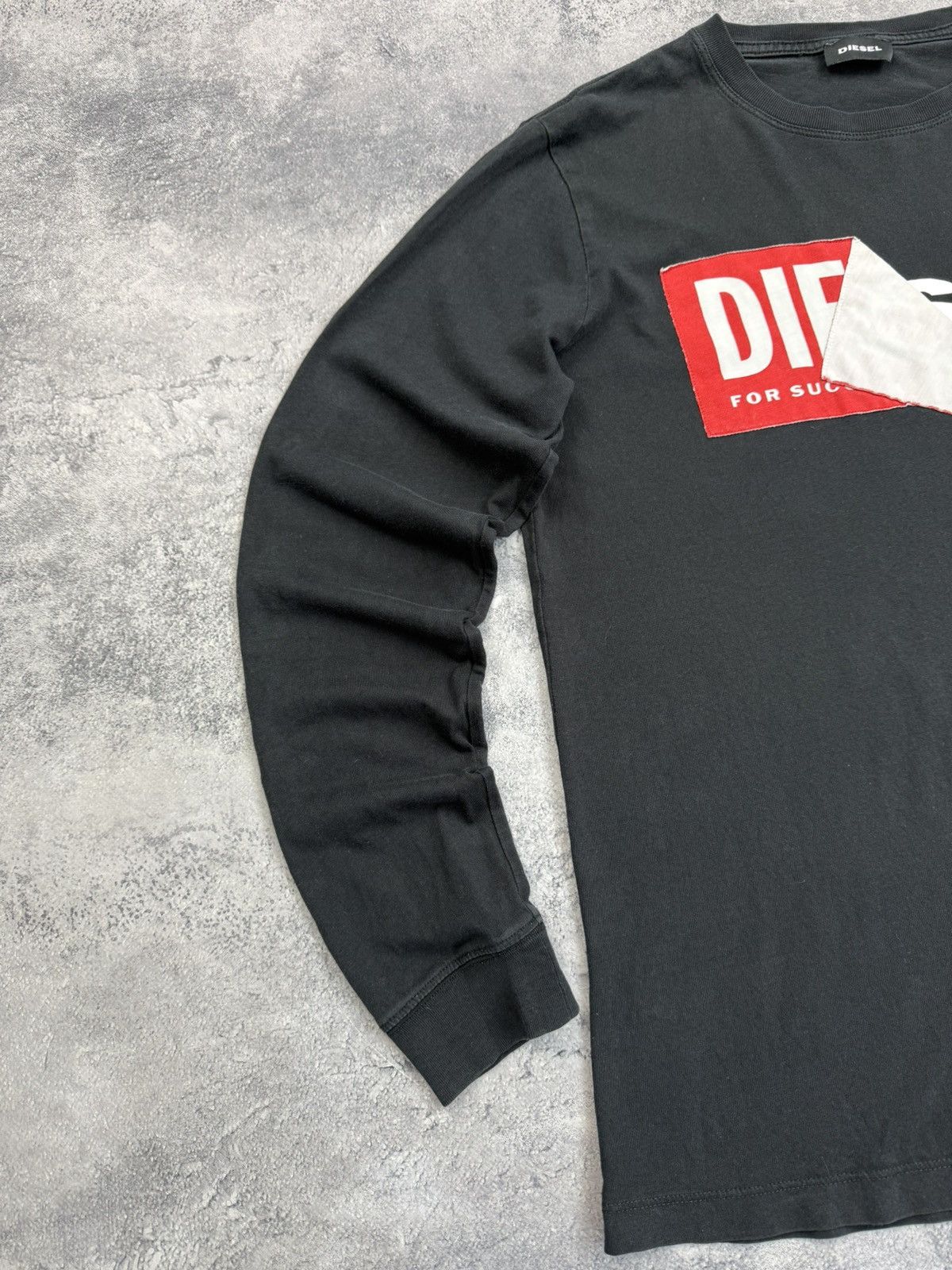 Diesel Vintage Diesel Y2K Long Sleeve Big Logo Hype Avant Garde Size US S / EU 44-46 / 1 - 10 Thumbnail