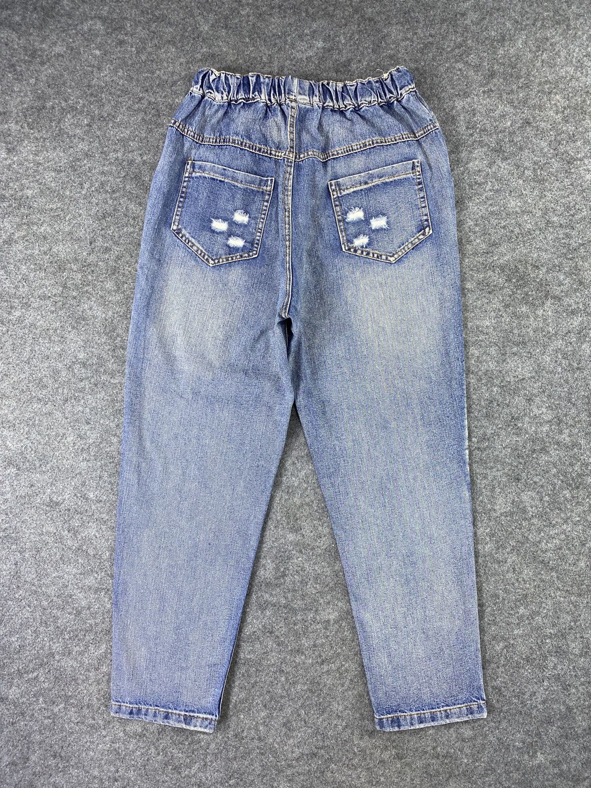 Japanese Brand × Jean Japanese Brand Distressed Joggers Denim - J1050 Size 24" / US 00 / IT 34 - 6 Thumbnail