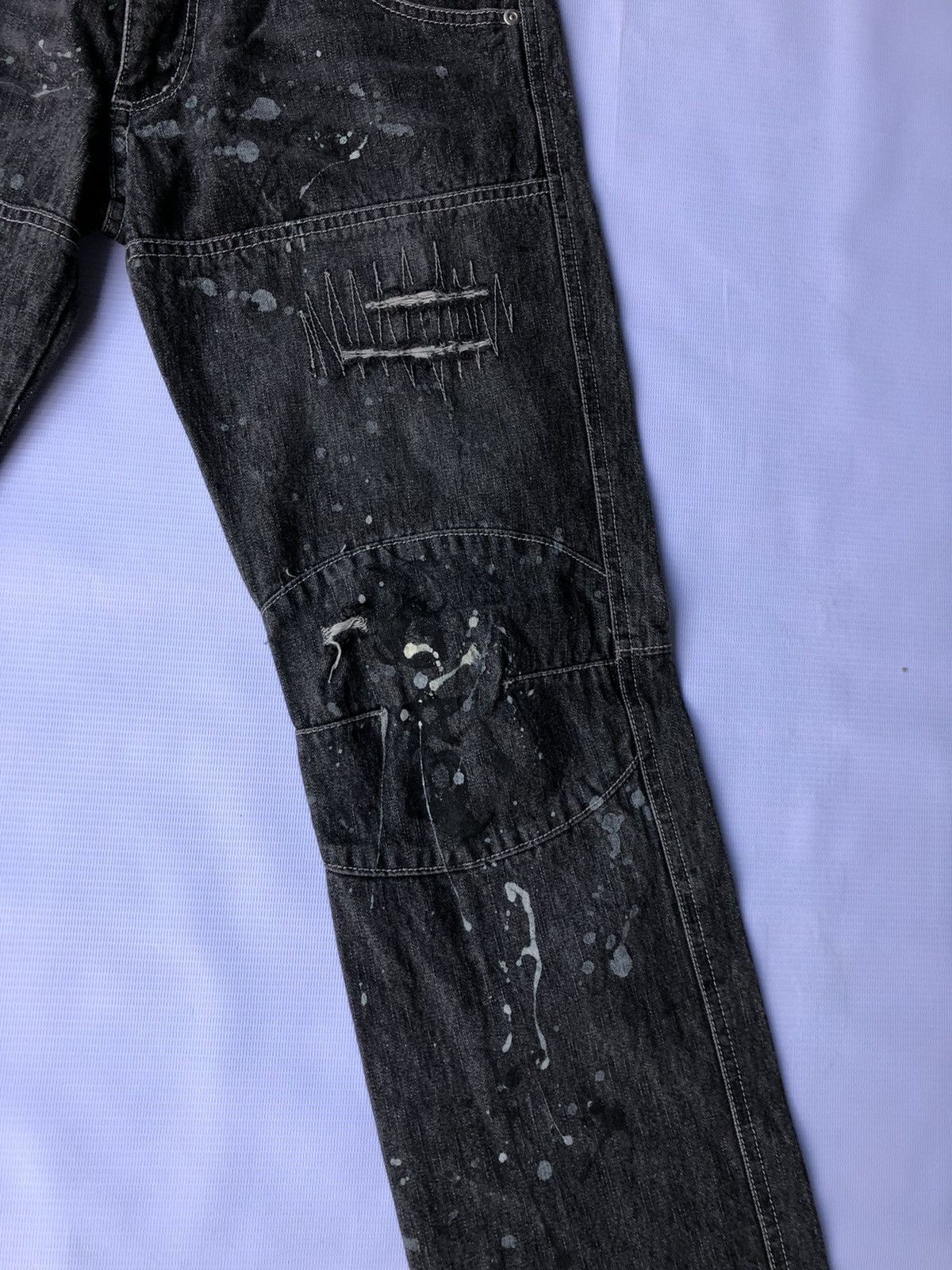 Japanese Brand 🔥RARE 90’s ALGONQUINS DIstressed Punk Anarchy Influence Size US 30 / EU 46 - 5 Thumbnail