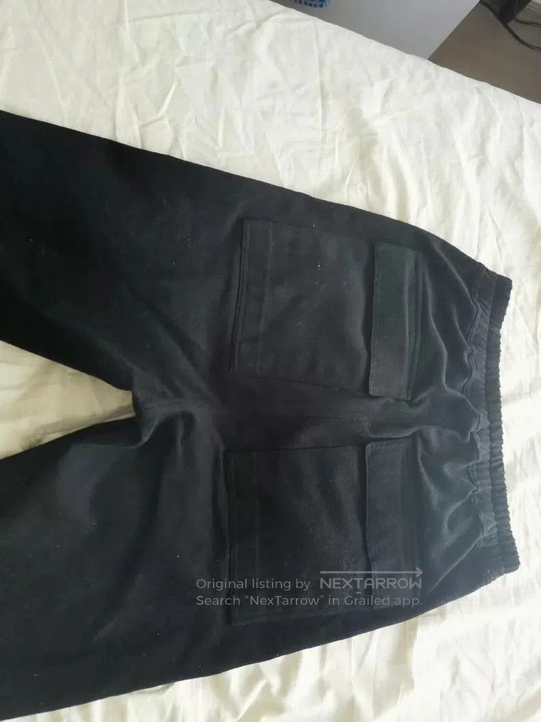 Rick Owens Rick Owens Black Drawstring Cargo Pants. Size US 38 / EU 54 - 4 Thumbnail
