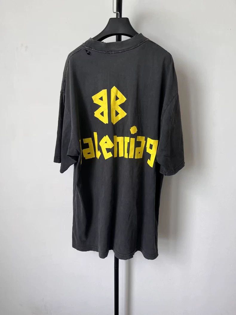 Balenciaga Balenciaga Tape monogrammed Logo printed Jersey crewneck l Size US M / EU 48-50 / 2 - 2 Thumbnail