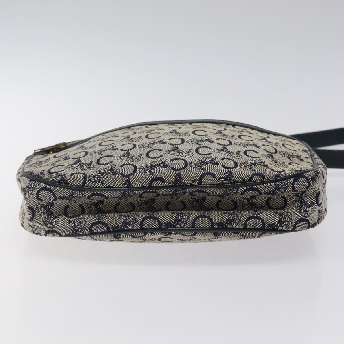 Celine CELINE C Sulky Shoulder Bag Canvas Navy Gold Size ONE SIZE - 9 Thumbnail