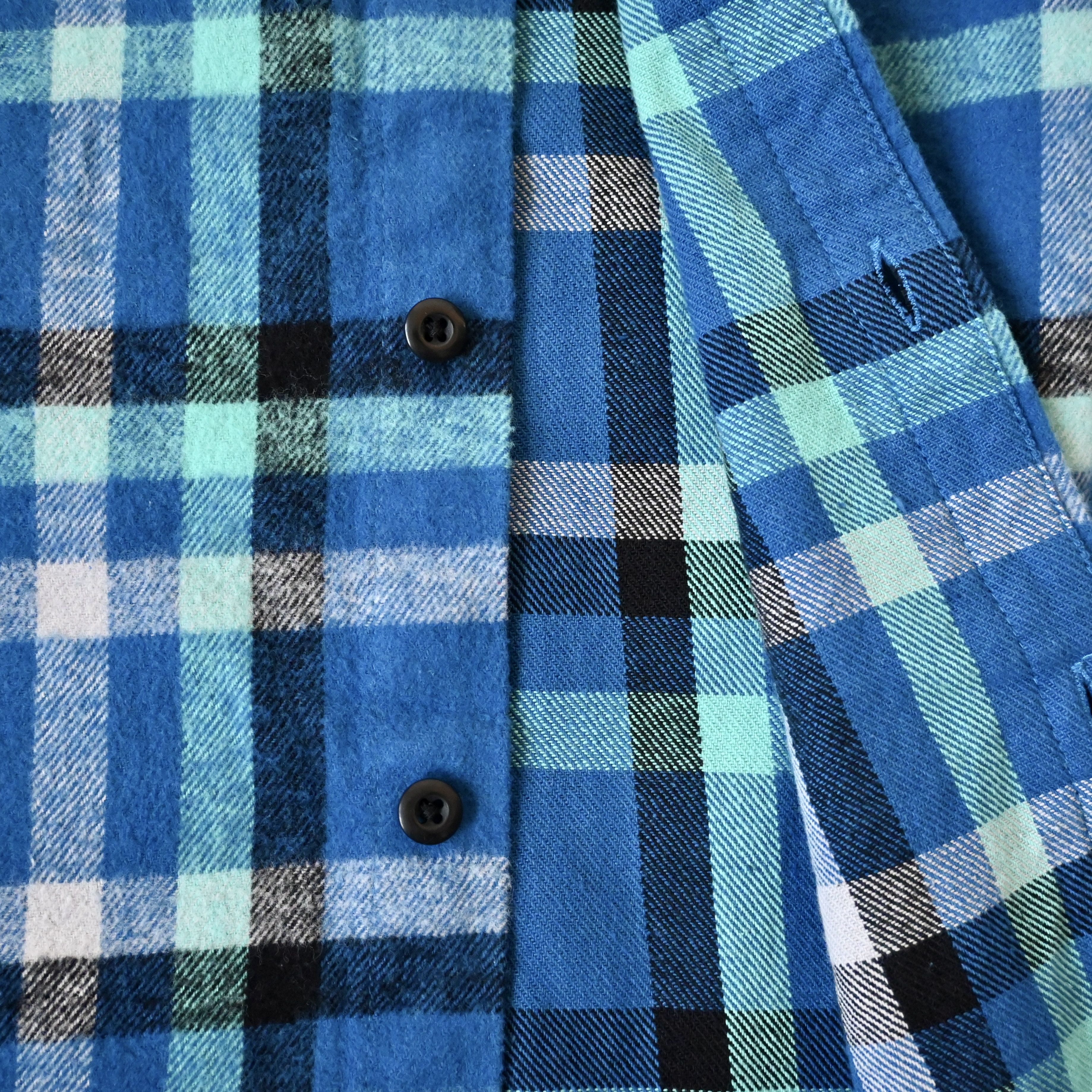 Uniqlo UNUSED, Vintage 2010 UNIQLO plaid cotton flannel shirt, L Size US L / EU 52-54 / 3 - 11 Thumbnail