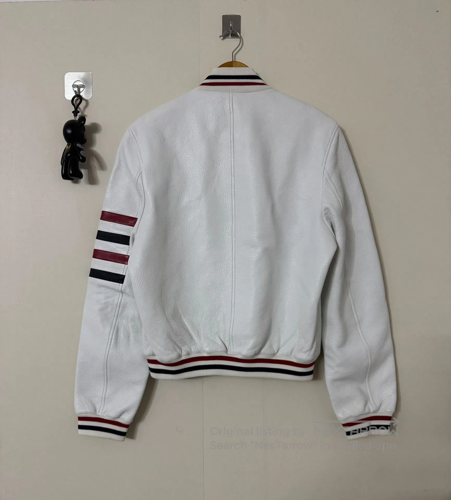 Thom Browne thom browne white leather jacket with stripes. Size US M / EU 48-50 / 2 - 6 Thumbnail