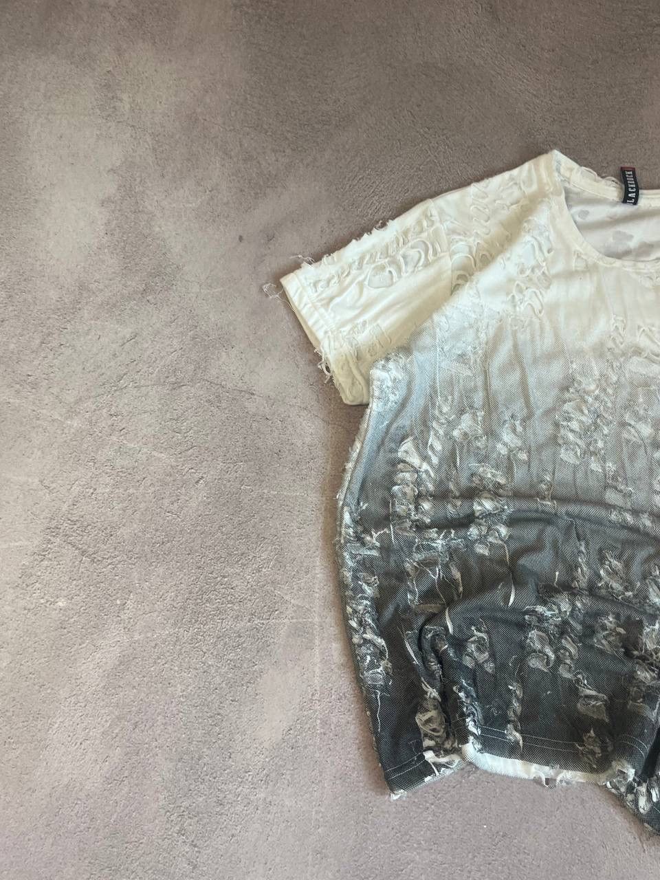 Diesel Faded Crash denim thrashed y2k distressed t shirt Size US S / EU 44-46 / 1 - 3 Thumbnail