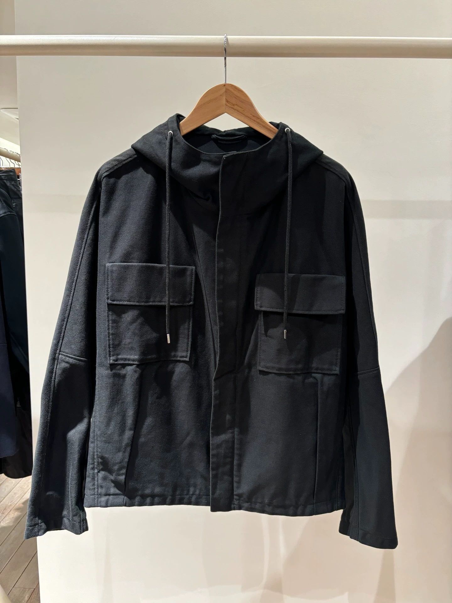Raf Simons Hooded wide short coat
