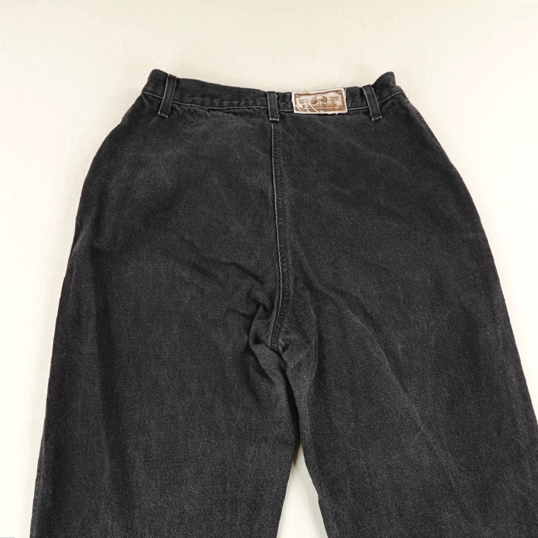 Vintage Rocky Mountain Jeans Black Denim High Rise Straight Leg Womens 32 Regular Size 24" / US 00 / IT 34 - 5 Thumbnail