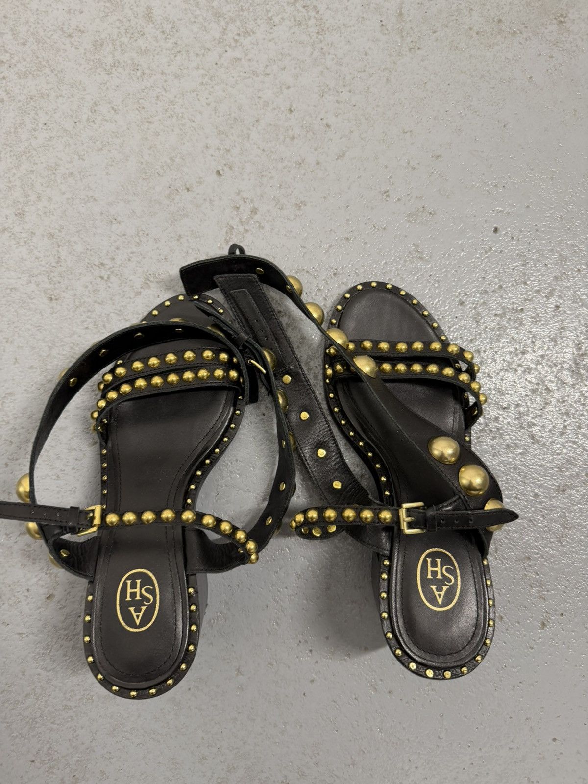 ASH Ash Studded Leather Heel Sandals Size US 6 / IT 36 - 5 Thumbnail