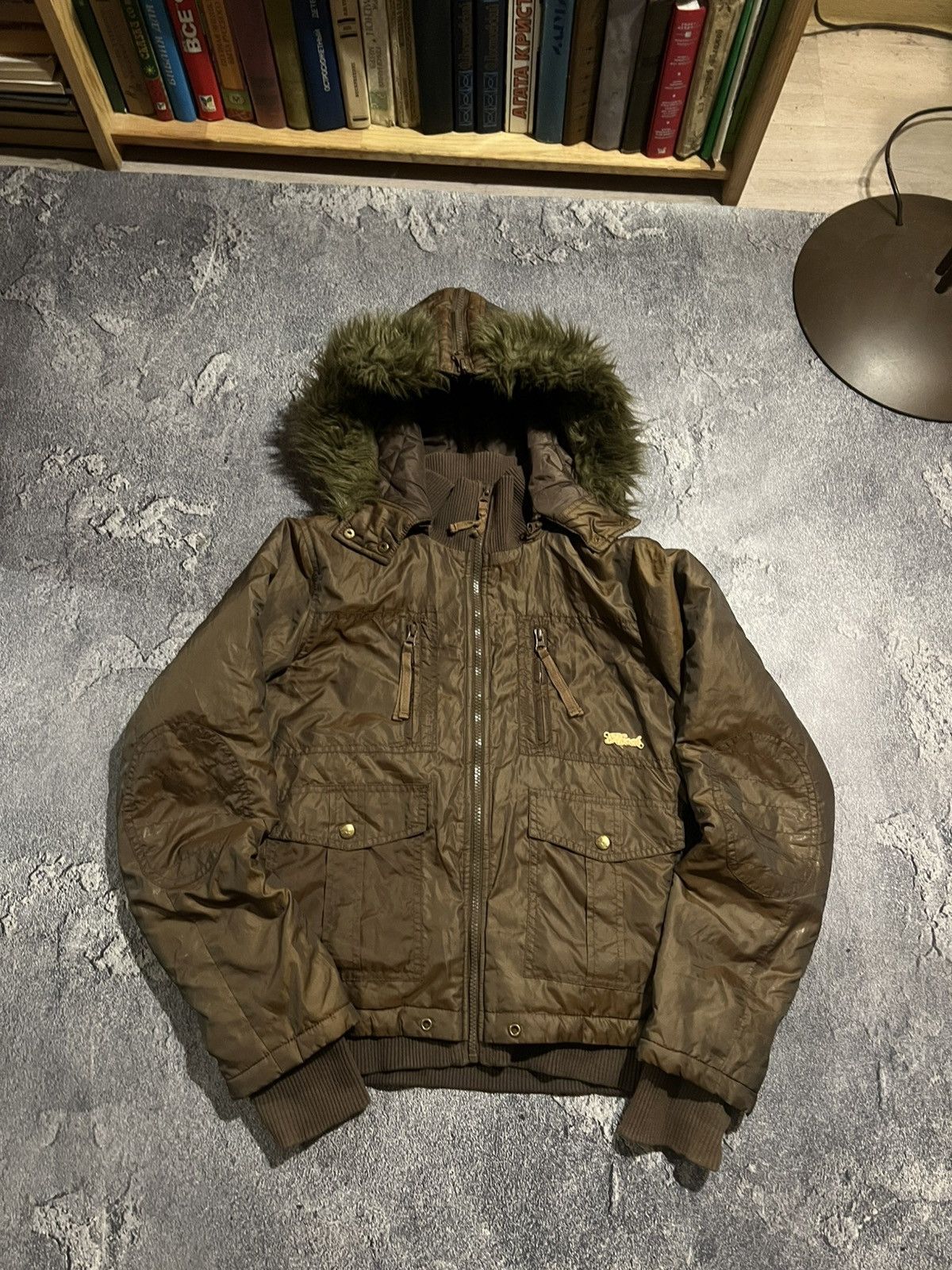 Vintage Y2K Streetwear Bomber / Balenciaga Style / With Zip Fur 90s Size US M / EU 48-50 / 2 - 1 Thumbnail