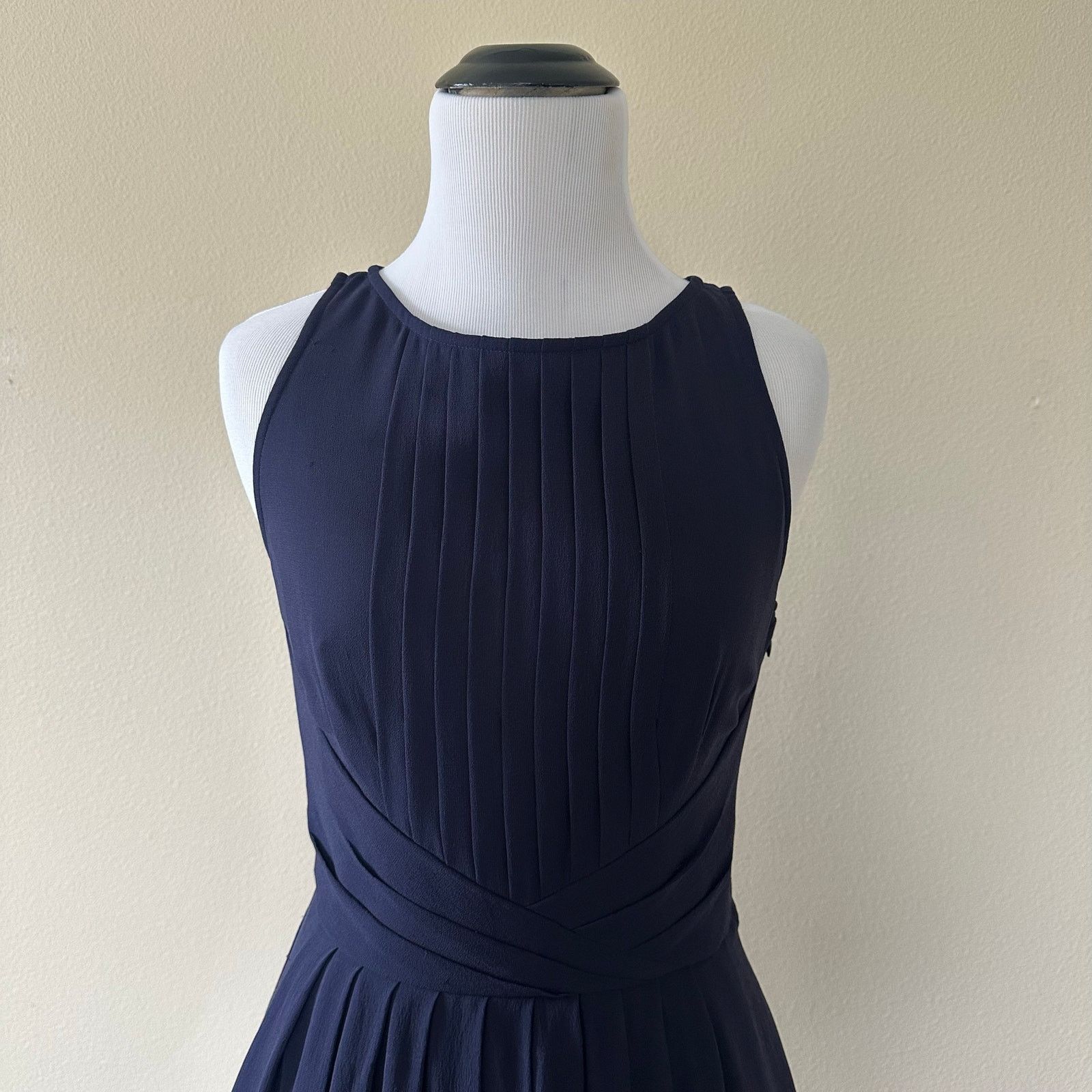 Ted Baker Ted Baker Saphira Tiered Pleat A-Line Silk Dress Size 1 Size XS / US 0-2 / IT 36-38 - 3 Thumbnail