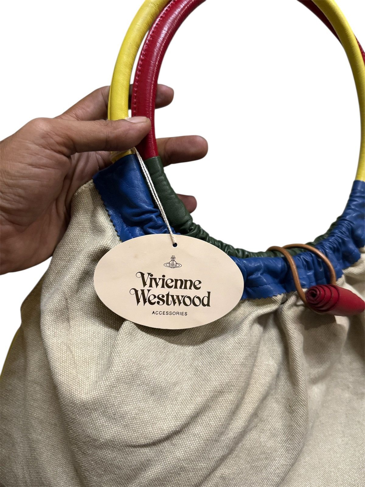 Vivienne Westwood Vivienne Westwood Shoulder Bag Leather Canvas Multicolour Size ONE SIZE - 10 Thumbnail