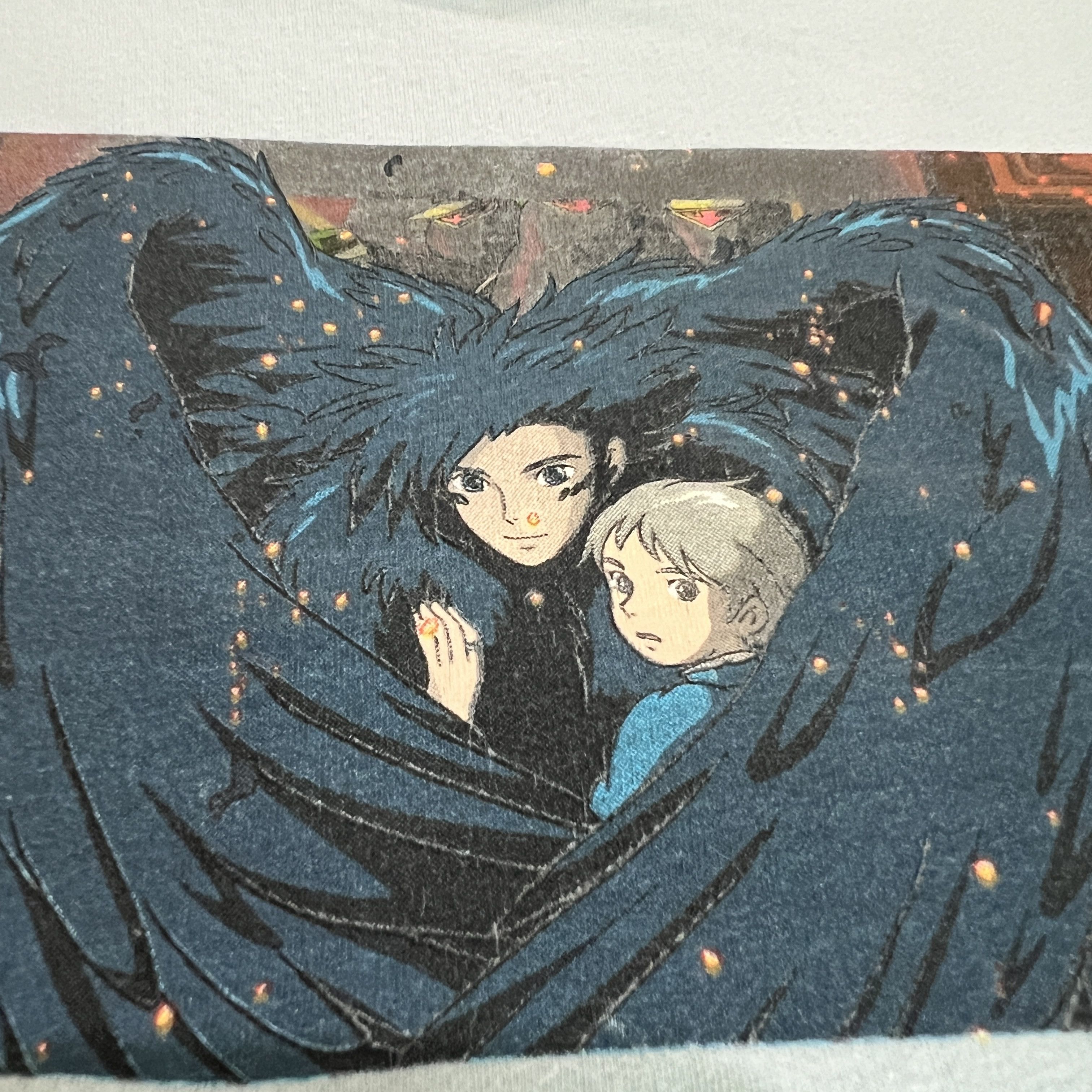 Anime 2004 Howl's Moving Castle Studio Ghibli Promo Tee anime Size US M / EU 48-50 / 2 - 3 Thumbnail