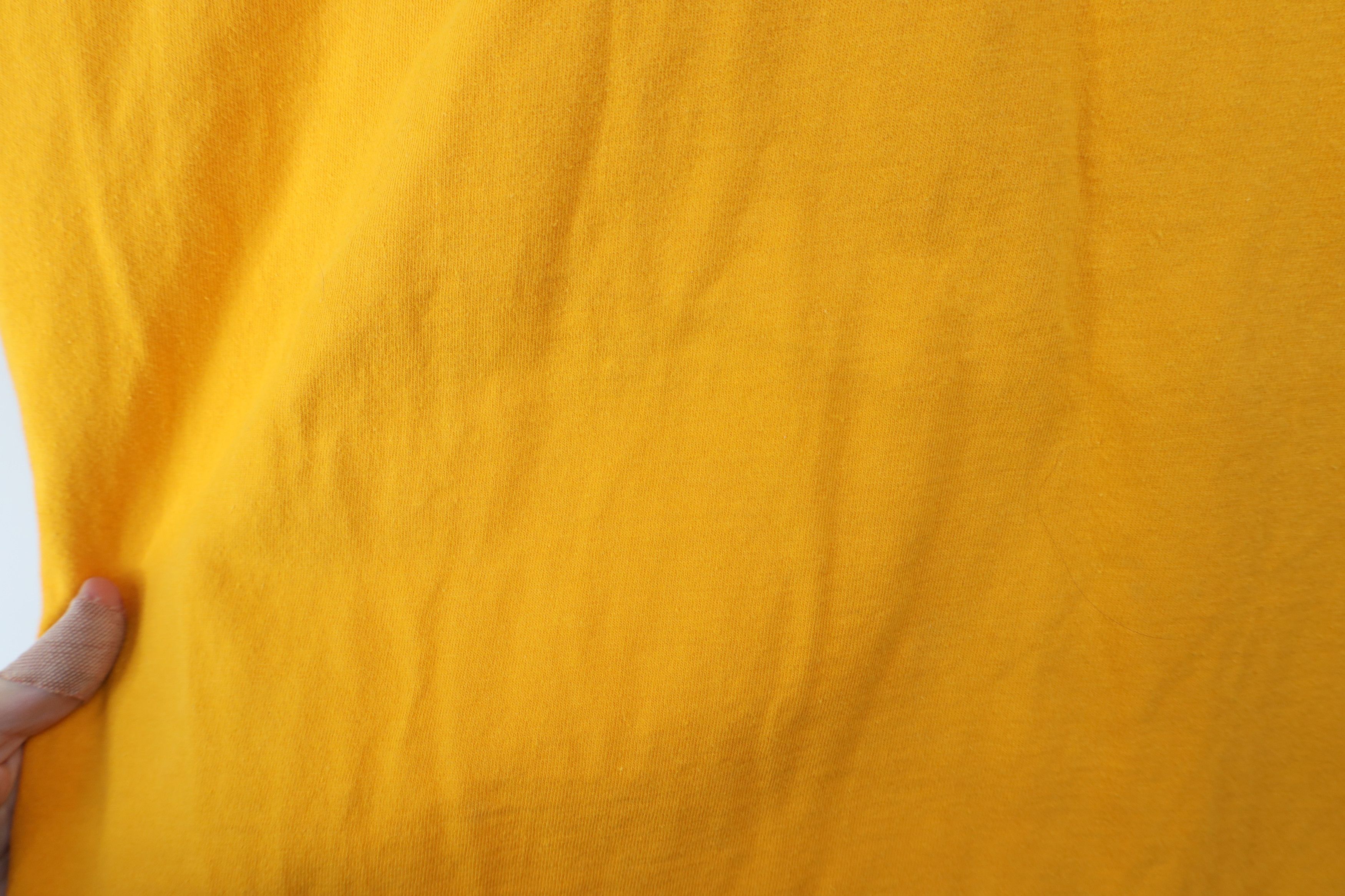 Hanes Vintage 90s Hanes Beefy Blank Heavy Cotton T-Shirt Yellow Size US XL / EU 56 / 4 - 7 Thumbnail
