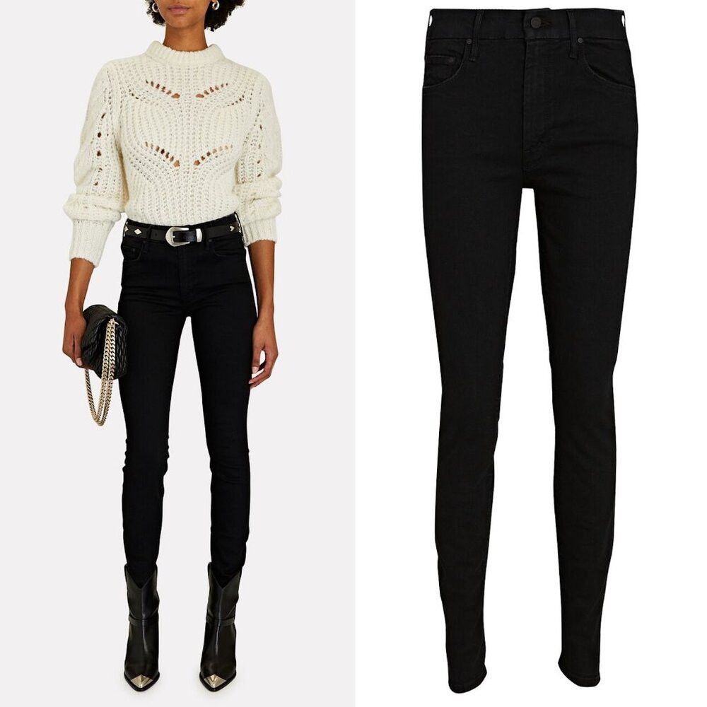 MOTHER MOTHER The Looker Skinny Black Not Guilty Jeans Size 27 Size 27" / US 4 / IT 40 - 1 Thumbnail