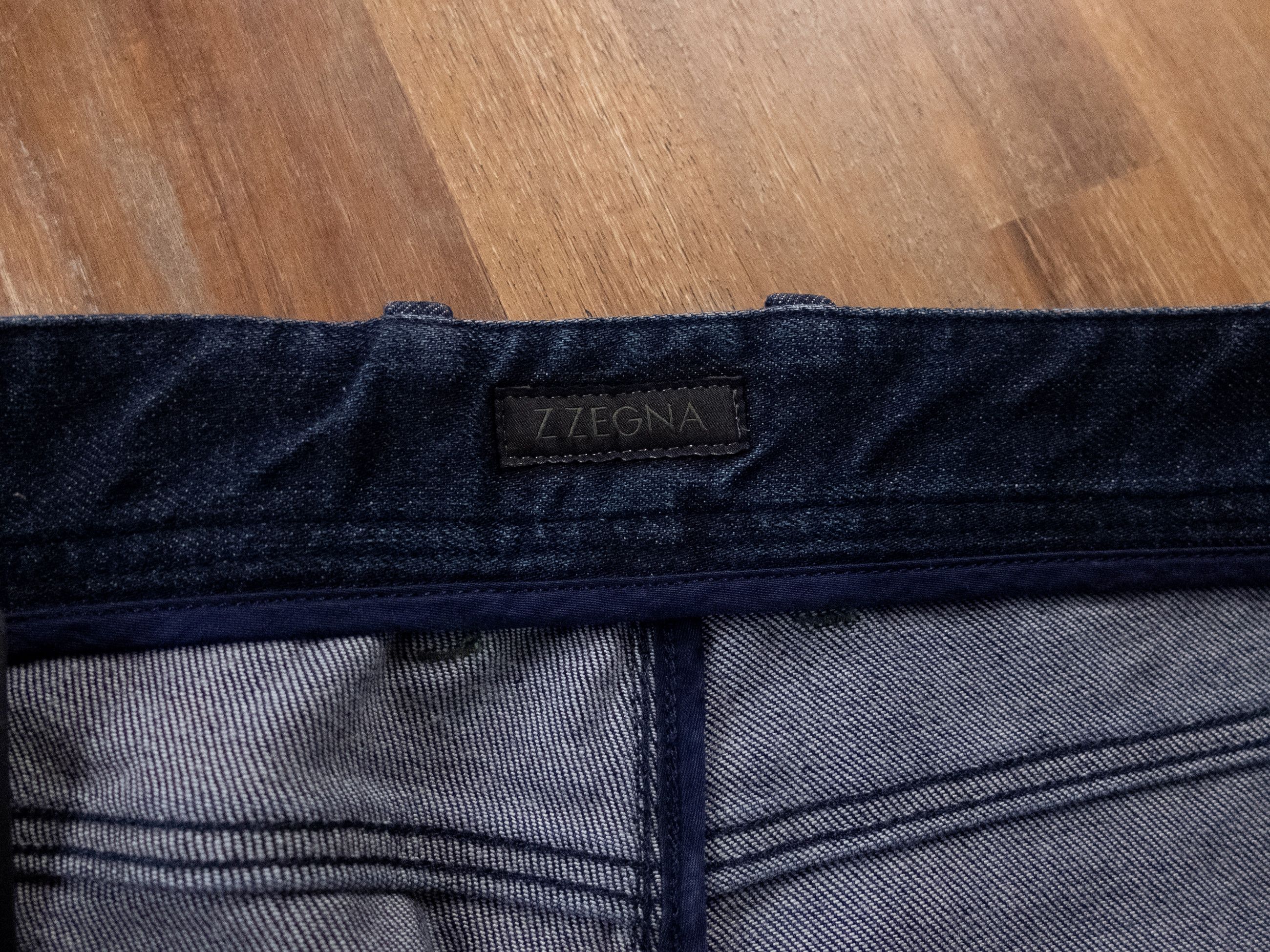 Z Zegna Z ZEGNA straight leg navy blue denim jeans authentic 31 Size US 31 - 4 Thumbnail
