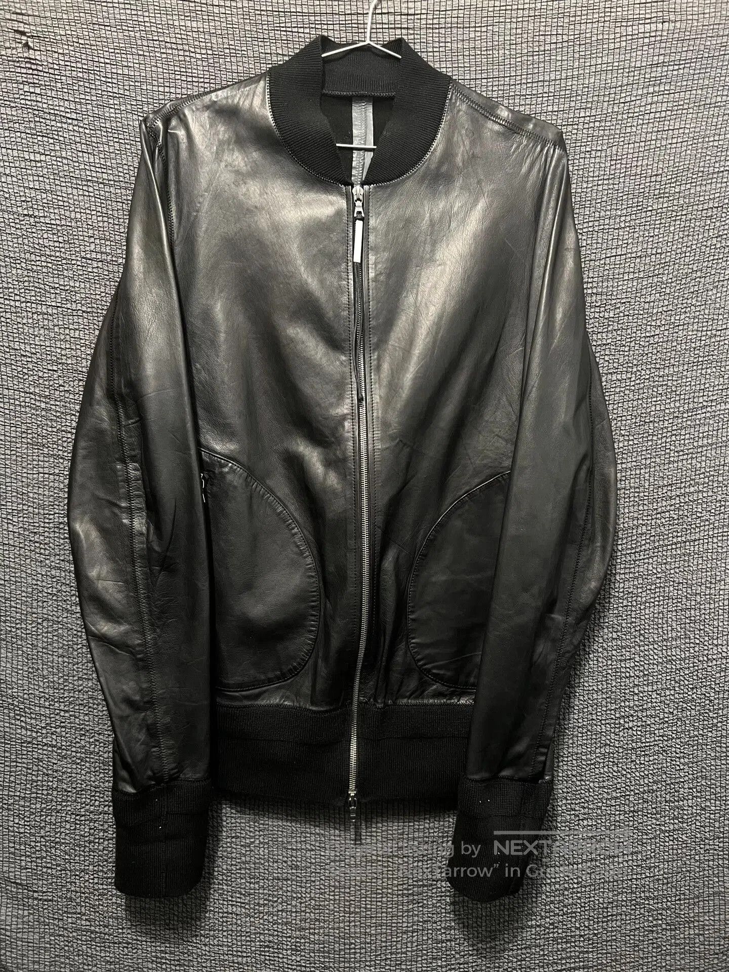 Isaac Sellam Experience isaac sellam bomber leather jacket in black. Size US S / EU 44-46 / 1 - 1 Thumbnail