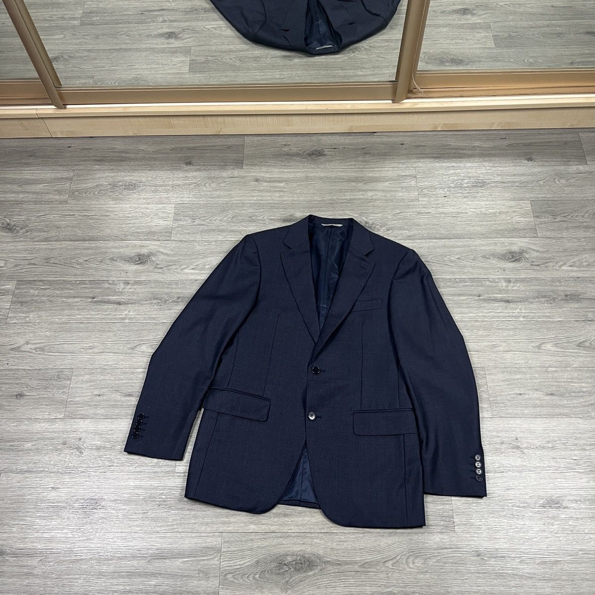 Canali Canali Italy Navy Blue Wool 2-Button Blazer Sport Coat Size 48R - 3 Thumbnail
