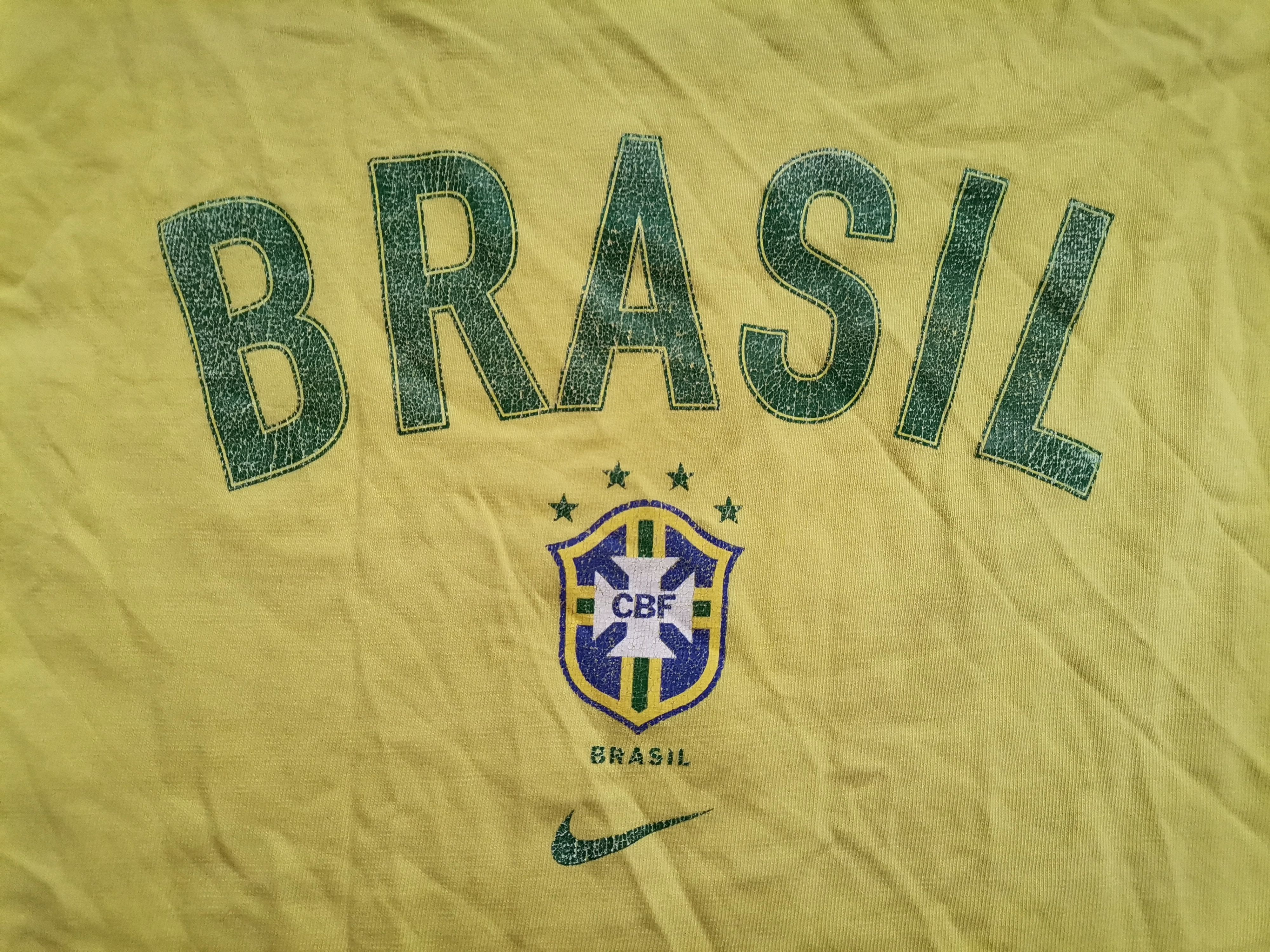 Nike Vintage Nike Brasil Ronaldo 9 Tee Size US M / EU 48-50 / 2 - 4 Thumbnail