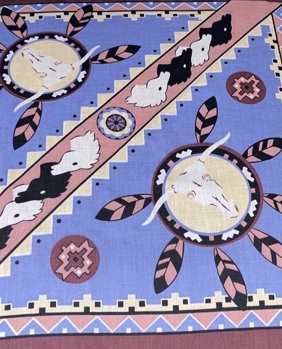 Vintage Vintage 1980 Native American Southwest Bandana! Size ONE SIZE - 13 Thumbnail