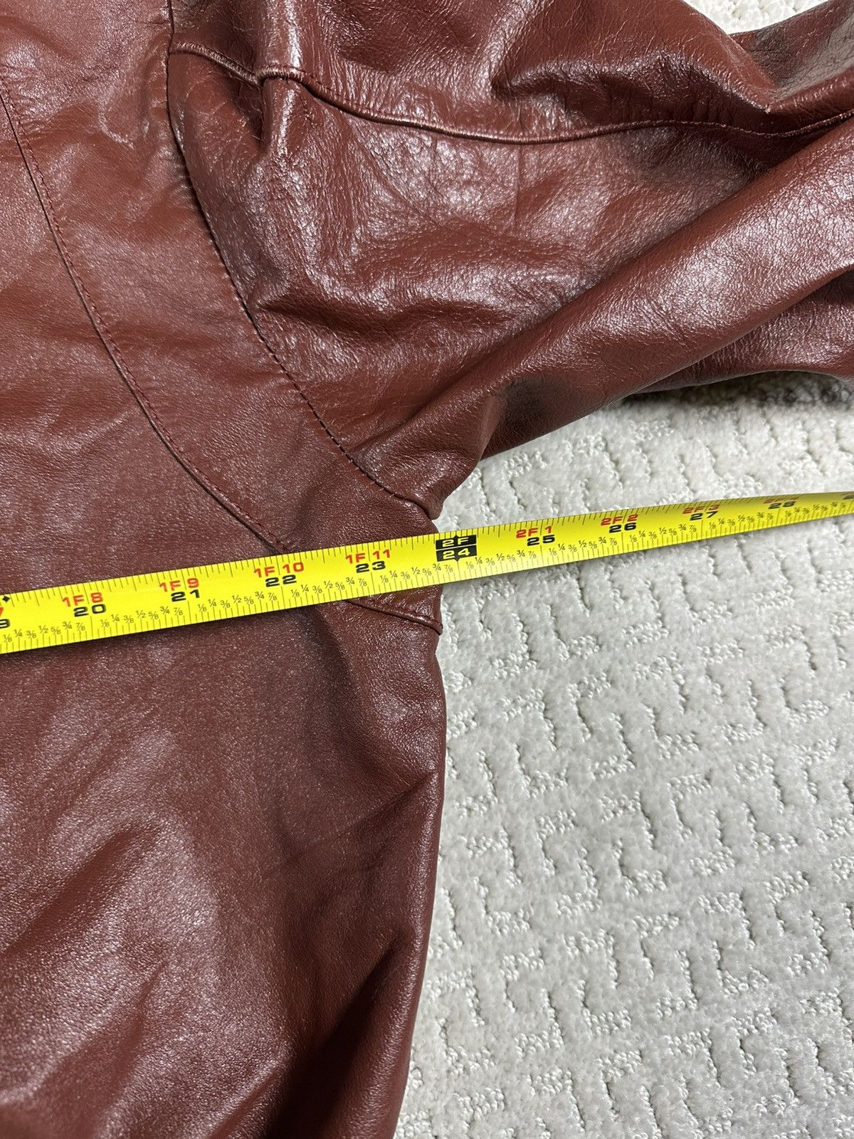 Vintage Vintage 60’s/70’s Burgundy Leather Jacket Size 48 Size US M / EU 48-50 / 2 - 5 Thumbnail