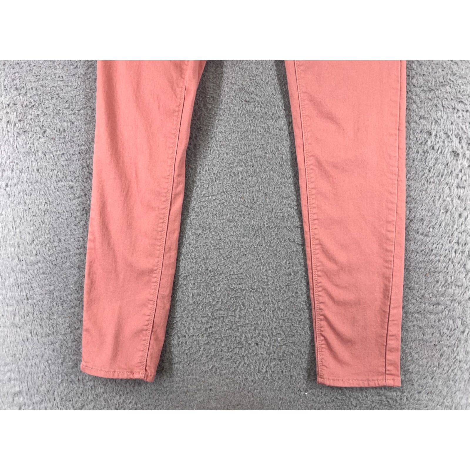 Vintage IRIS Jeans Pants Womens Pink Denim Straight 24x27 Low Rise 7 Regular Cotton Blend 5-Pocket Design Distressed Embroidered Zipper Button Men/Women Size 28" / US 6 / IT 42 - 2 Thumbnail