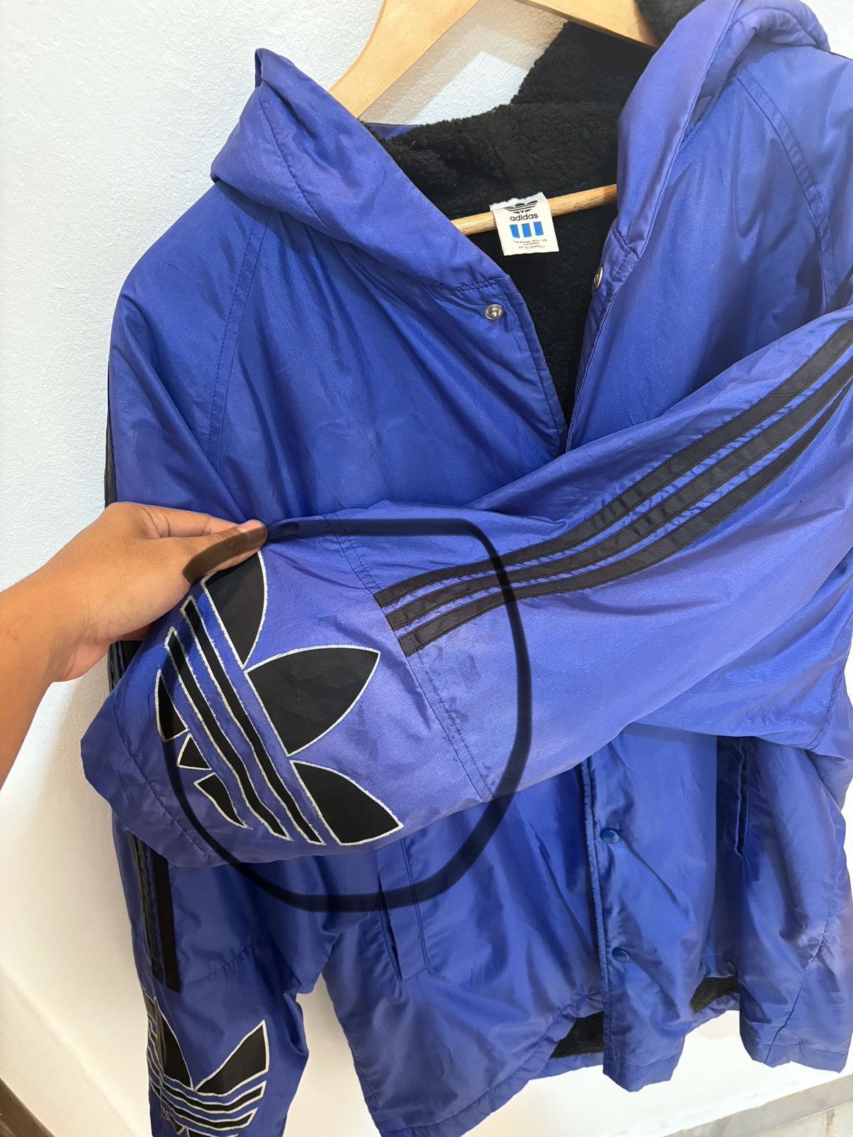 Adidas × Vintage 90s Adidas Big Logo Parka Jacket Size US L / EU 52-54 / 3 - 10 Thumbnail