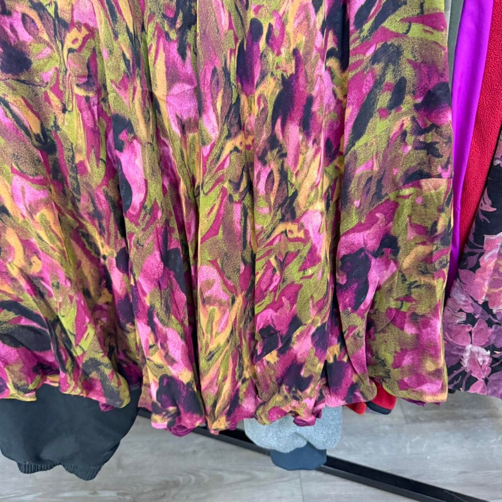 Coldwater Creek Vintage Womens Floral Pleated Maxi Skirt By Coldwater Creek Size 32" / US 10 / IT 46 - 3 Thumbnail